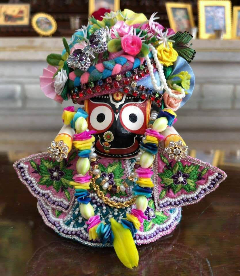 Jagannath With Floral Outfit