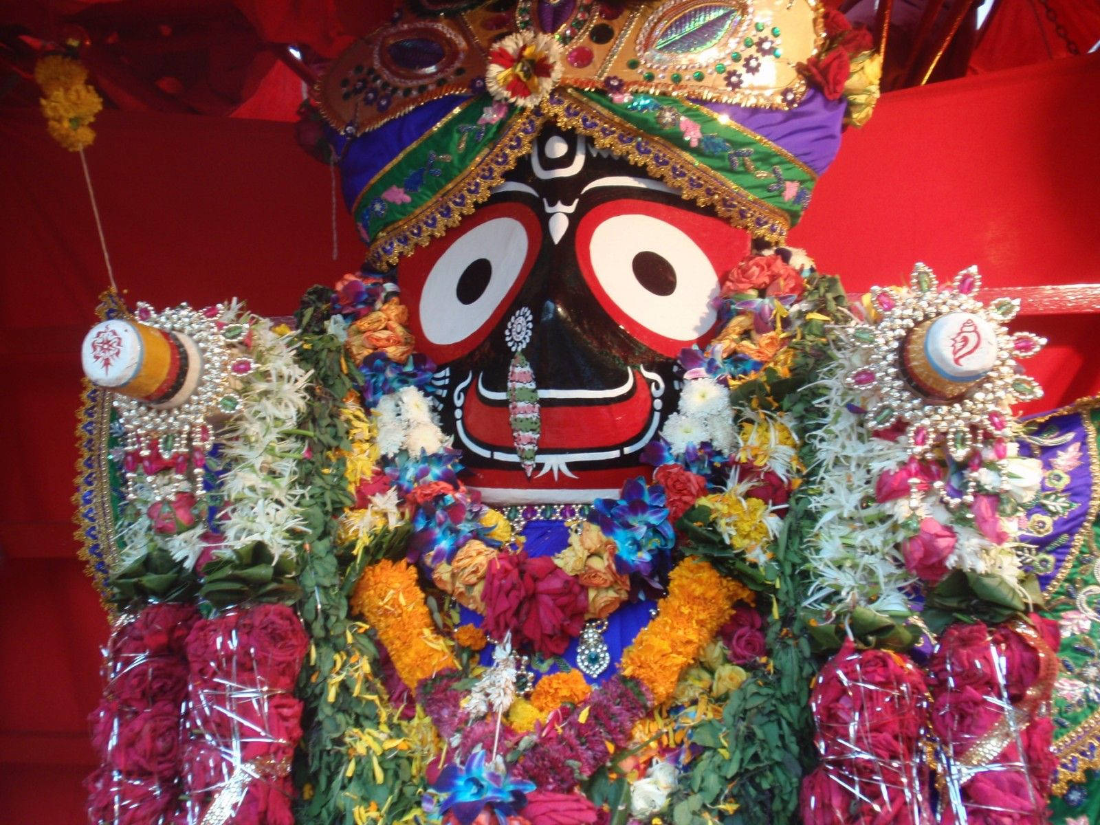 Jagannath With Nose Piercing Background