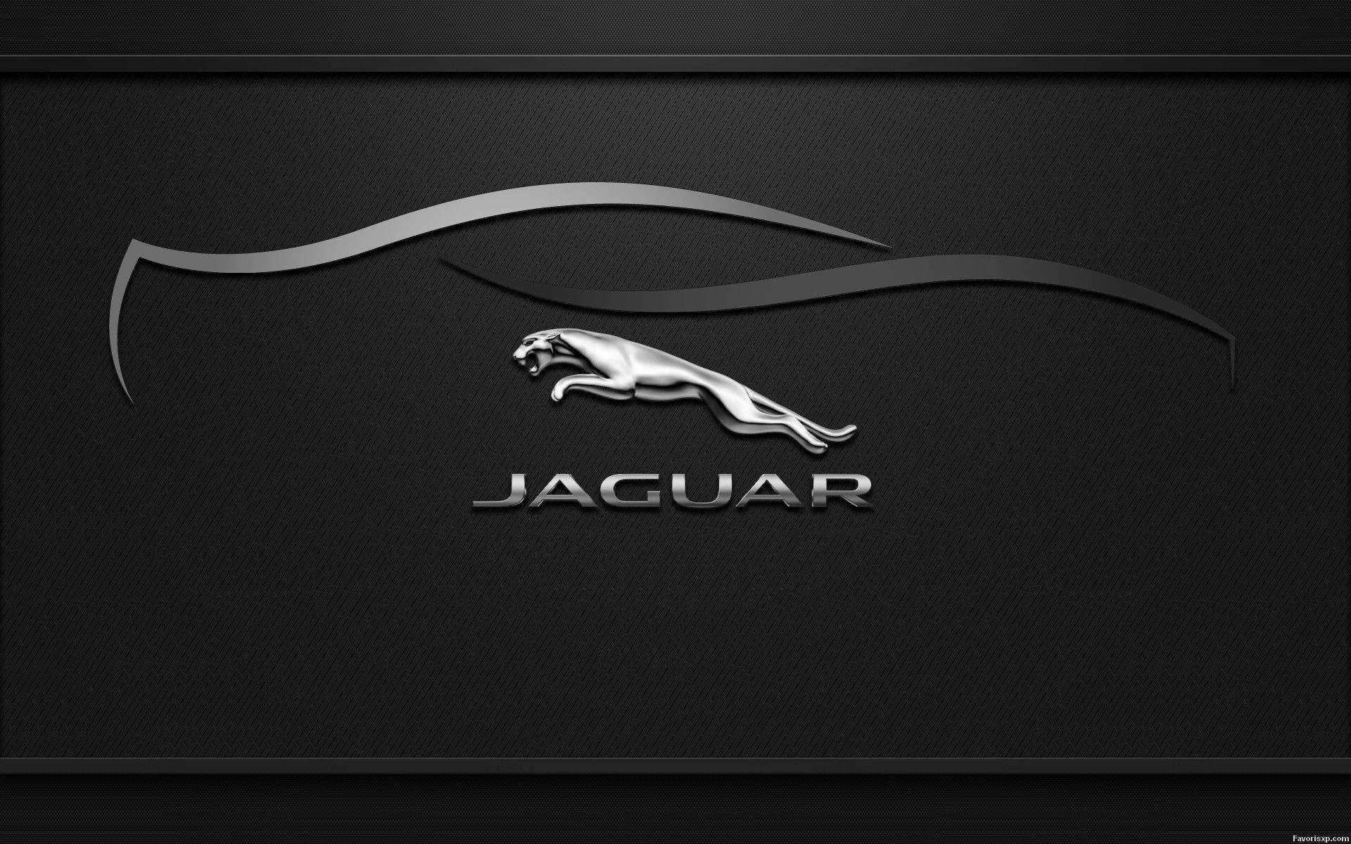 Jaguar Car Logo Car Outline Background
