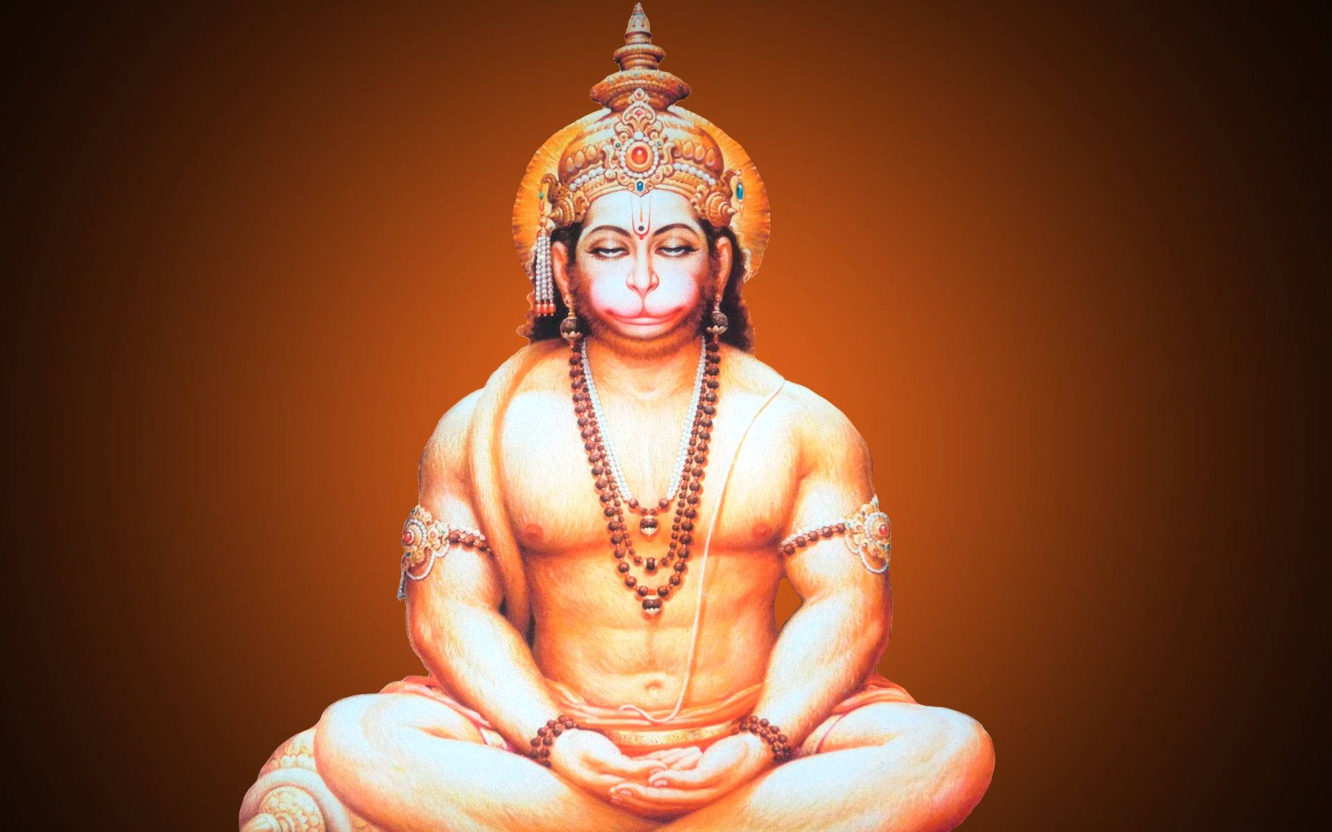 Jai Hanuman Meditating Background