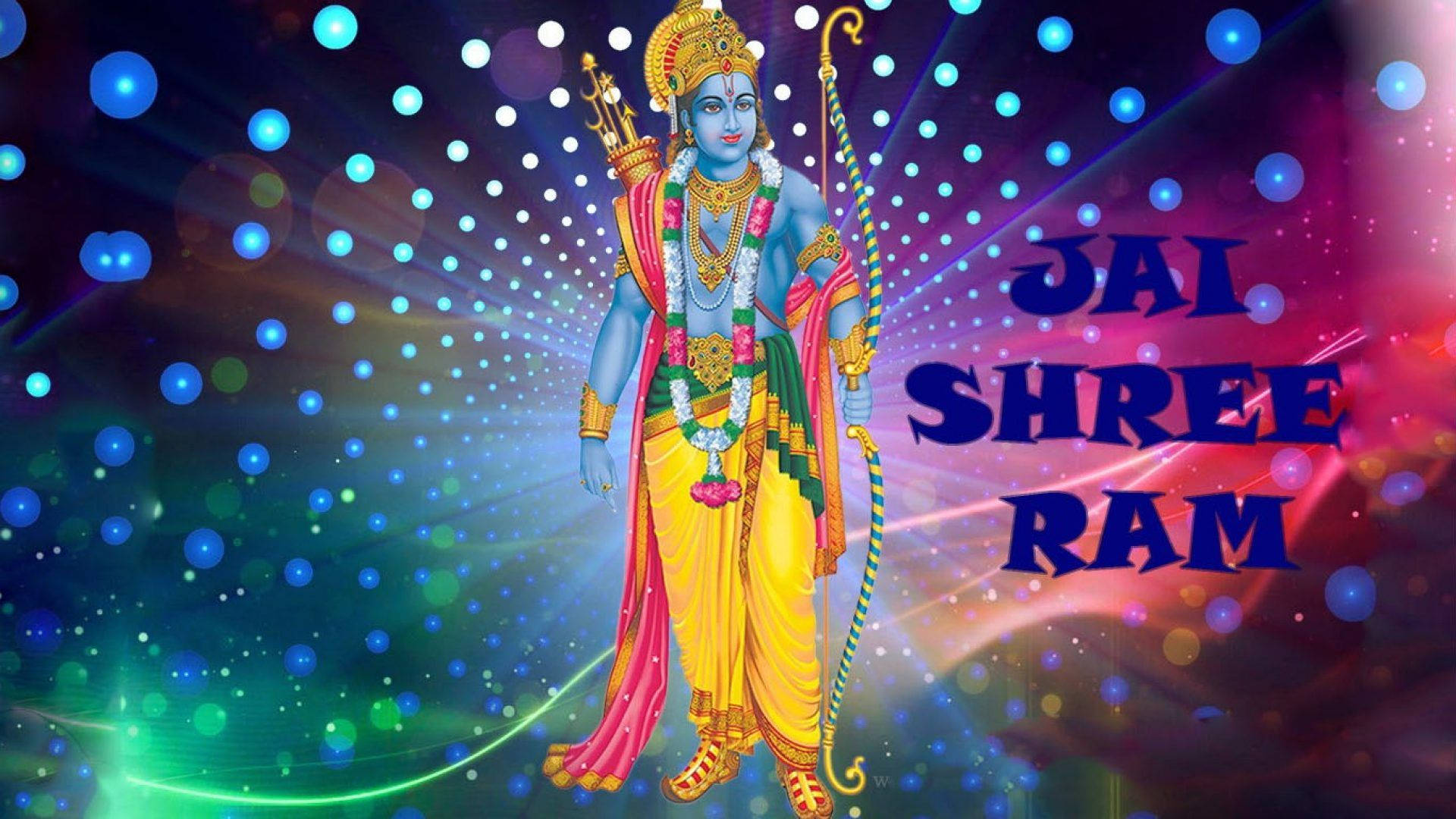 Jai Shree Ram Hd Colorful Art Background
