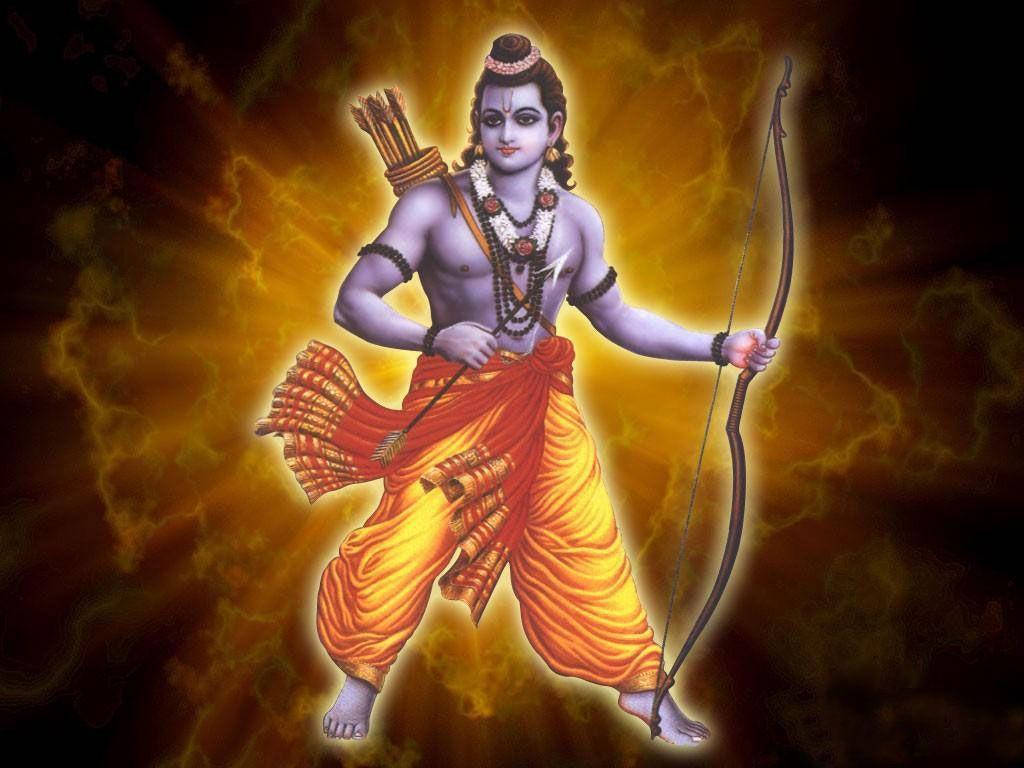 Jai Shri Ram Rama Glowing Background