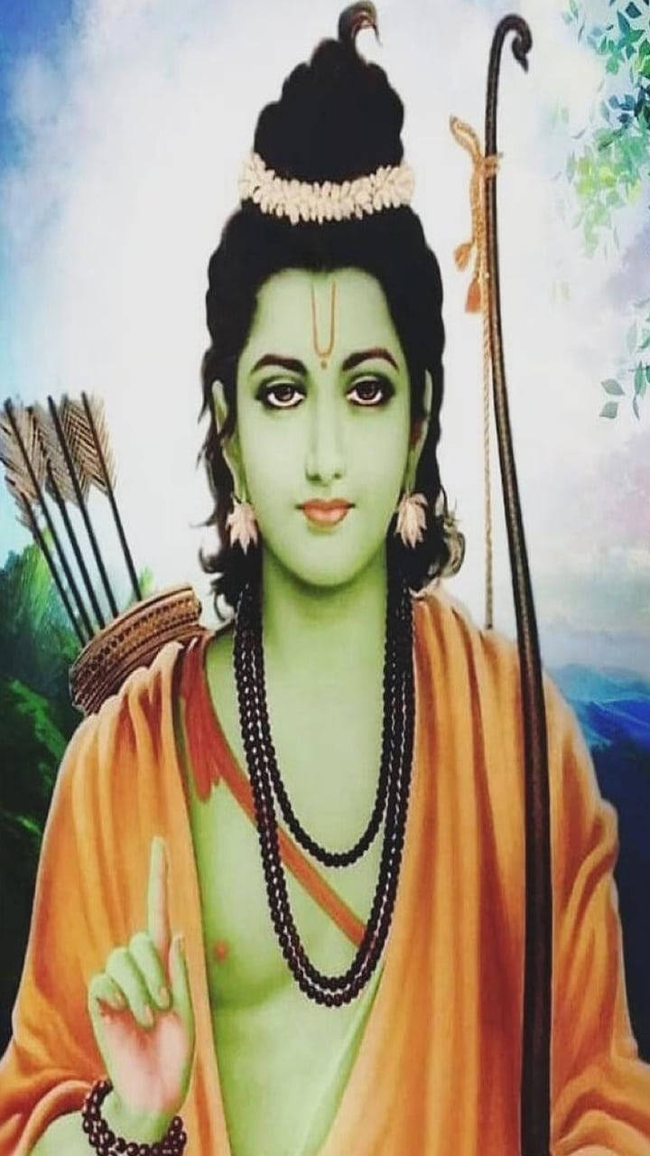 Jai Shri Ram Rama Head Shot Background