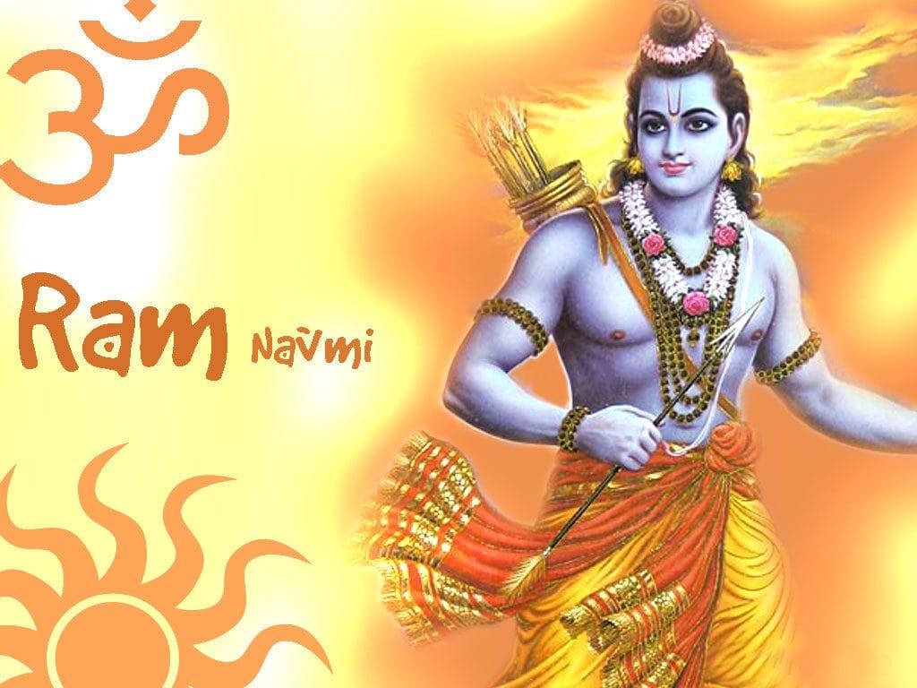 Jai Shri Ram Rama With Sun Background