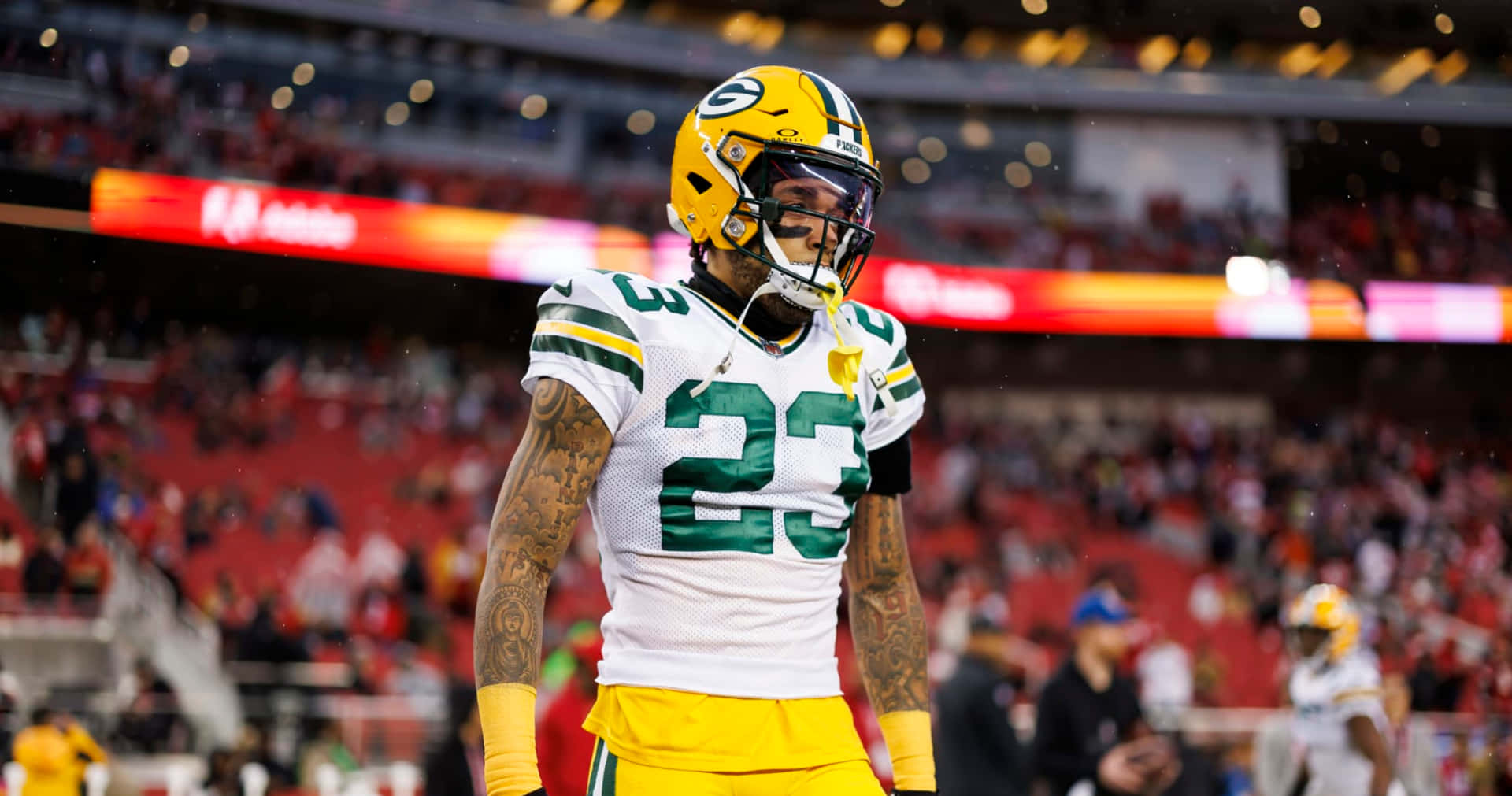 Jaire Alexander Green Bay Packers Game Day Background