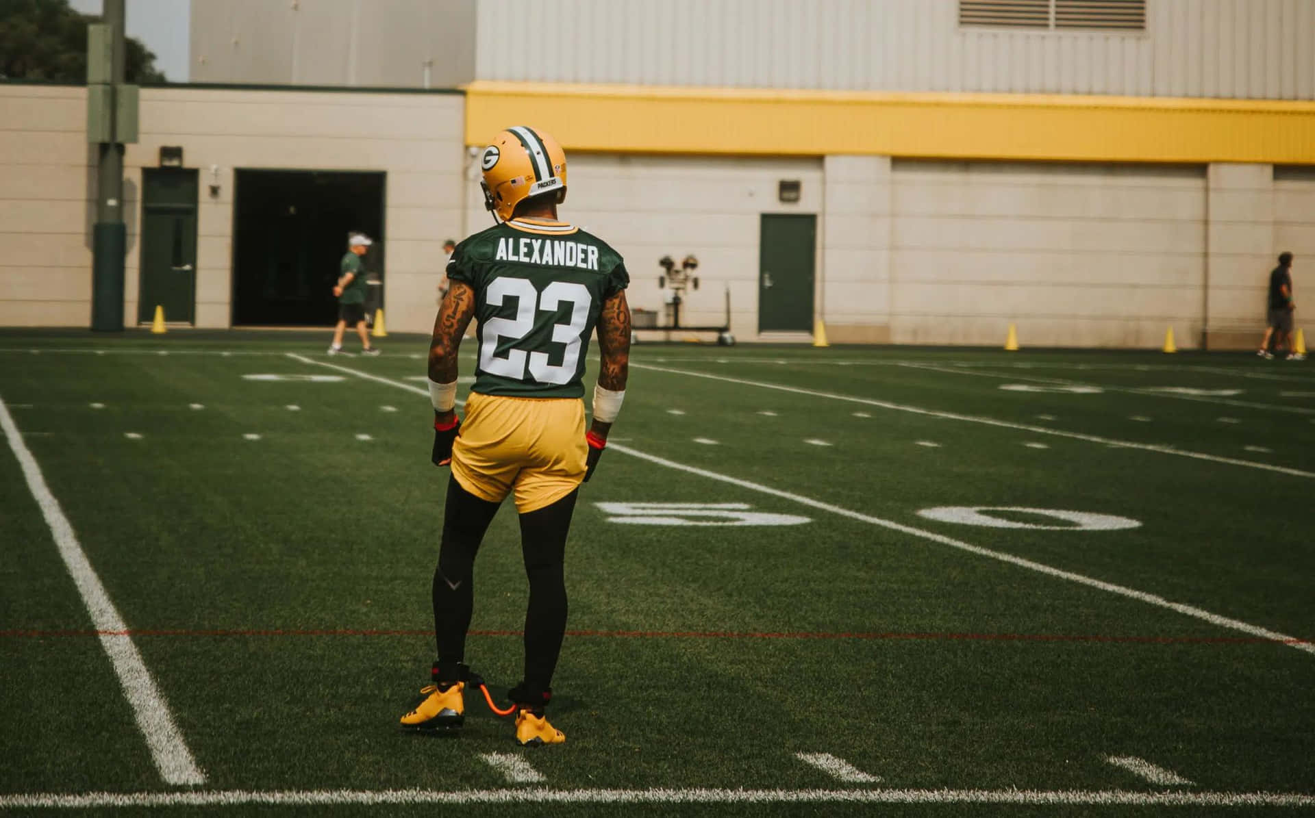 Jaire Alexander Packers Practice Field Background