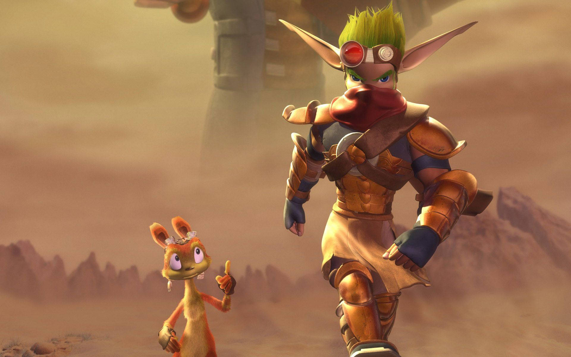 Jak And Daxter Walking Forward Background