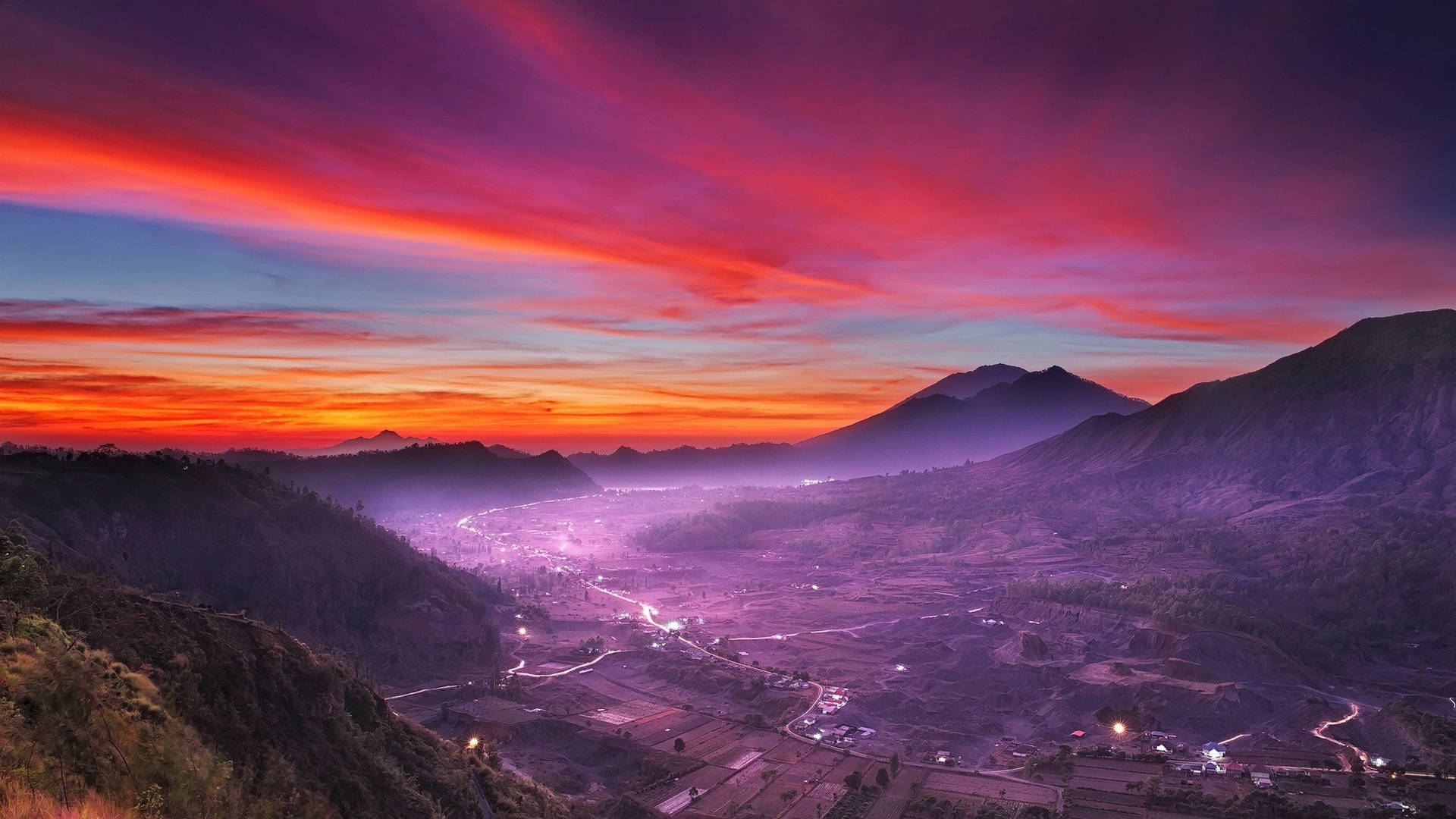 Jakarta Purple Mountains Background