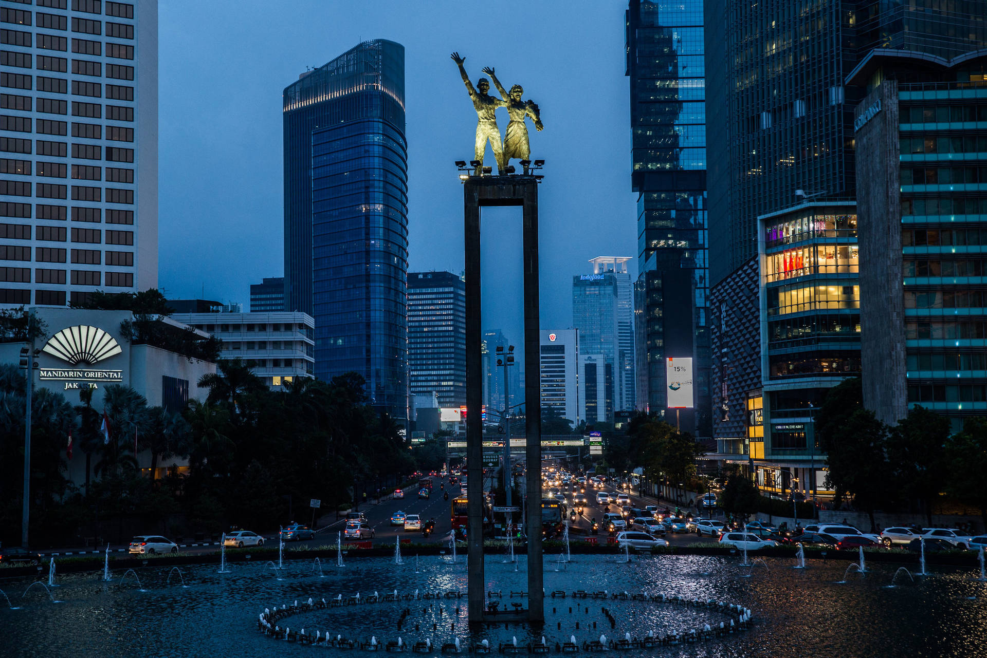 Jakarta Selamat Datang Monument Background