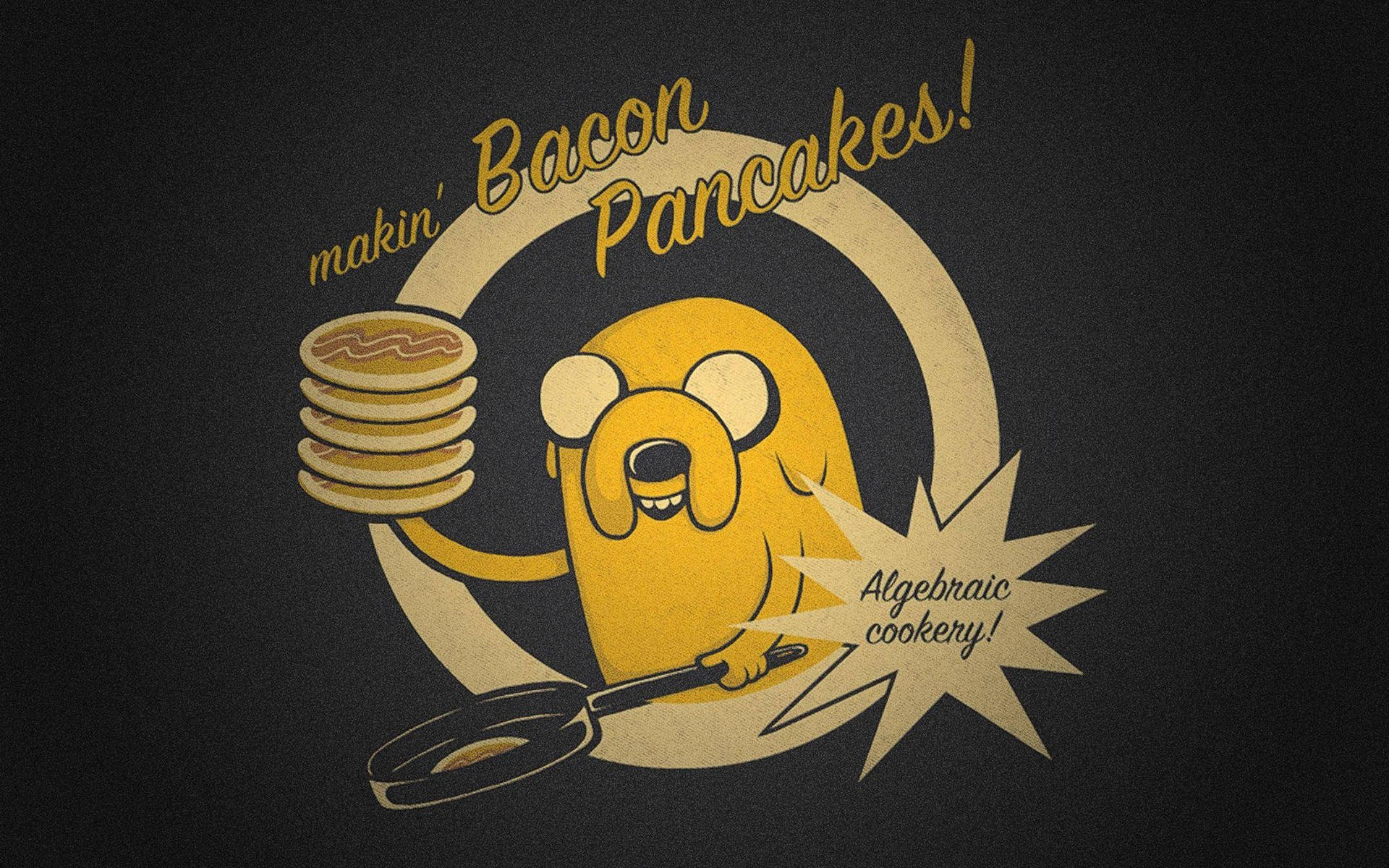 Jake Bacon Pancakes Nerd Background
