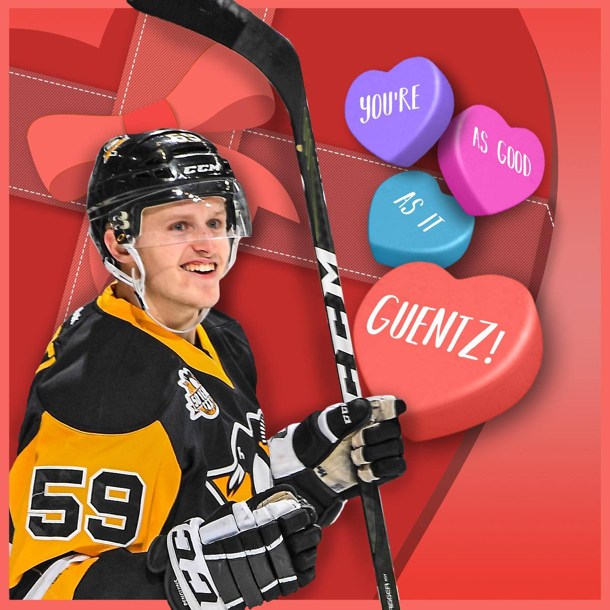 Jake Guentzel No. 59 Ice Hockey Player Background