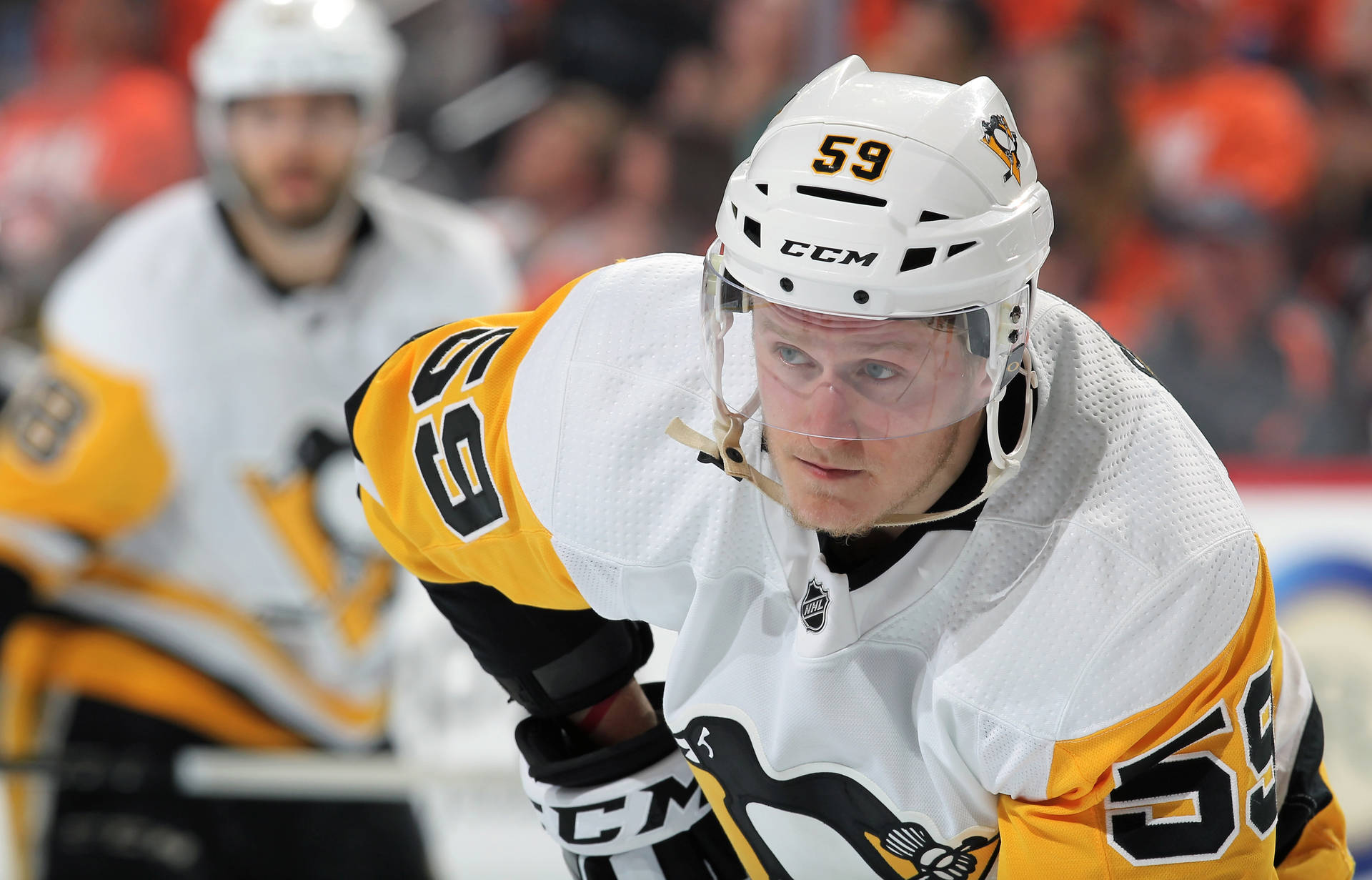 Jake Guentzel Wearing No. 59 Jersey Background