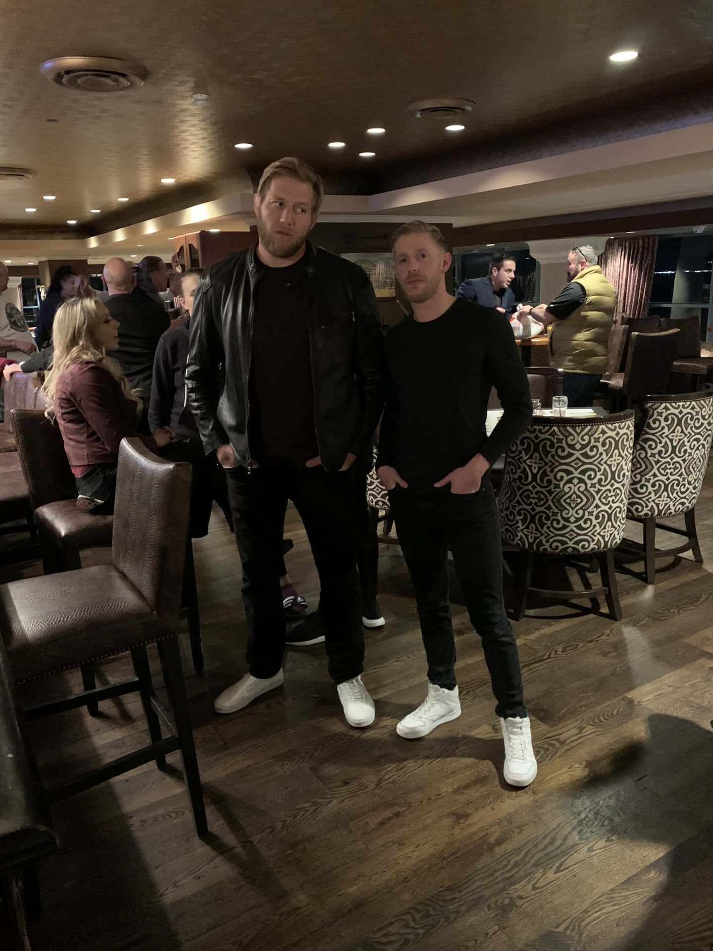 Jake Hager With Orange Cassidy Background