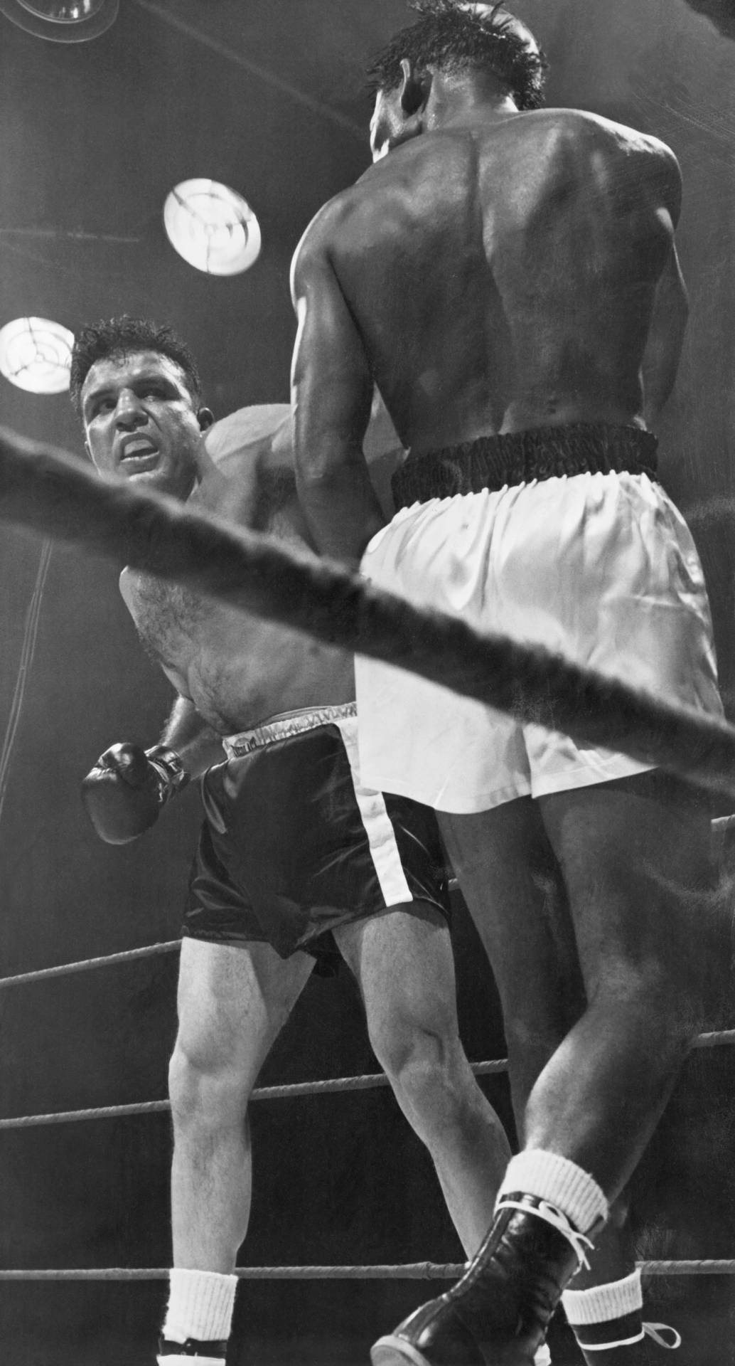 Jake Lamotta With His Mouthpiece On Background