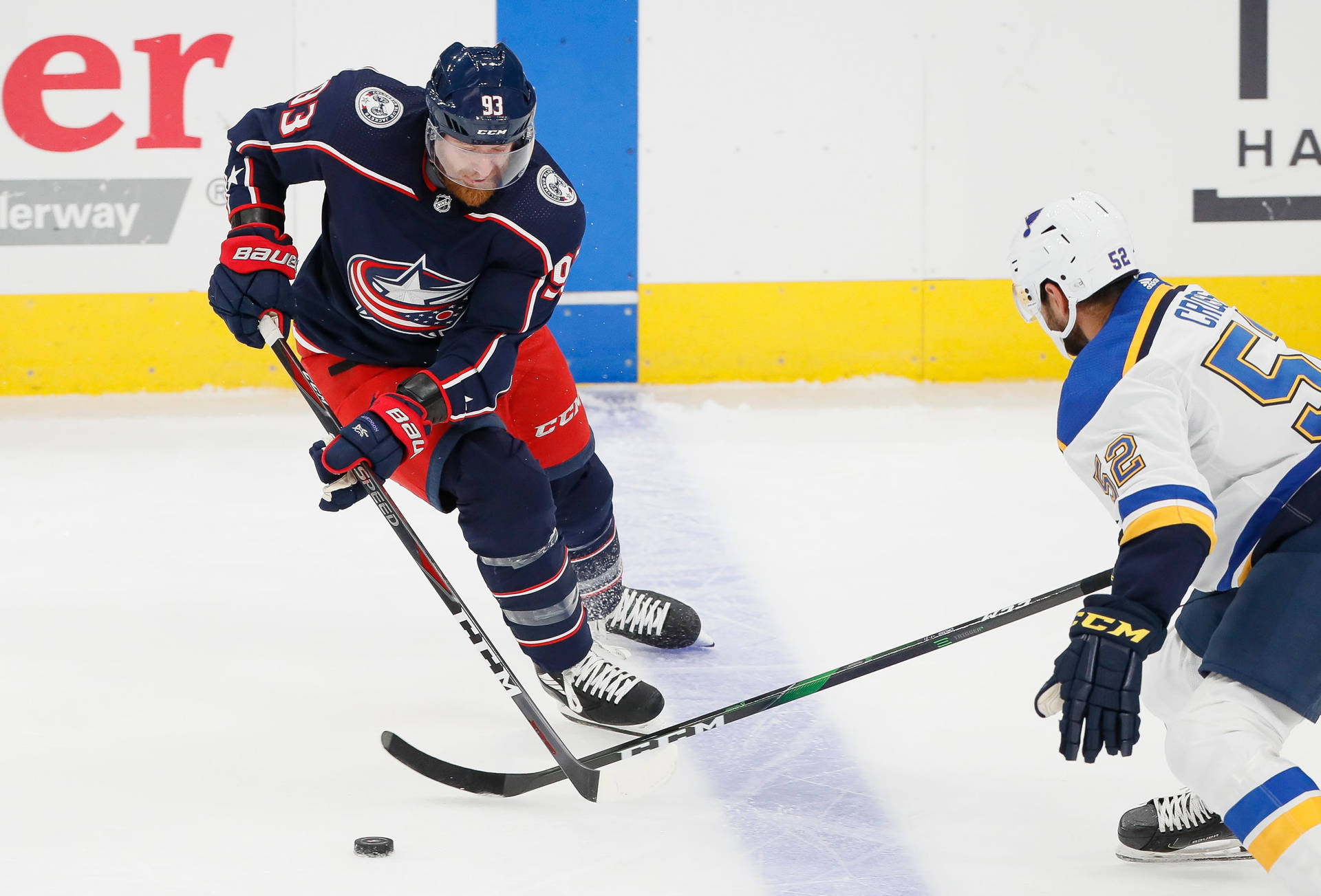 Jakub Voracek Columbus Blue Jackets Versus St. Louis Blues Background