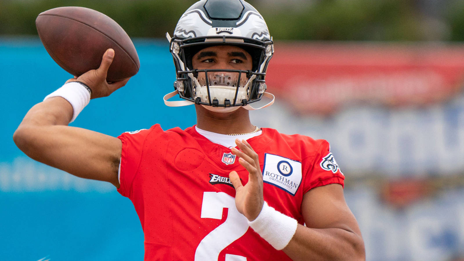 Jalen Hurts, #2 Of The Philadelphia Eagles, Ready To Make Plays Background