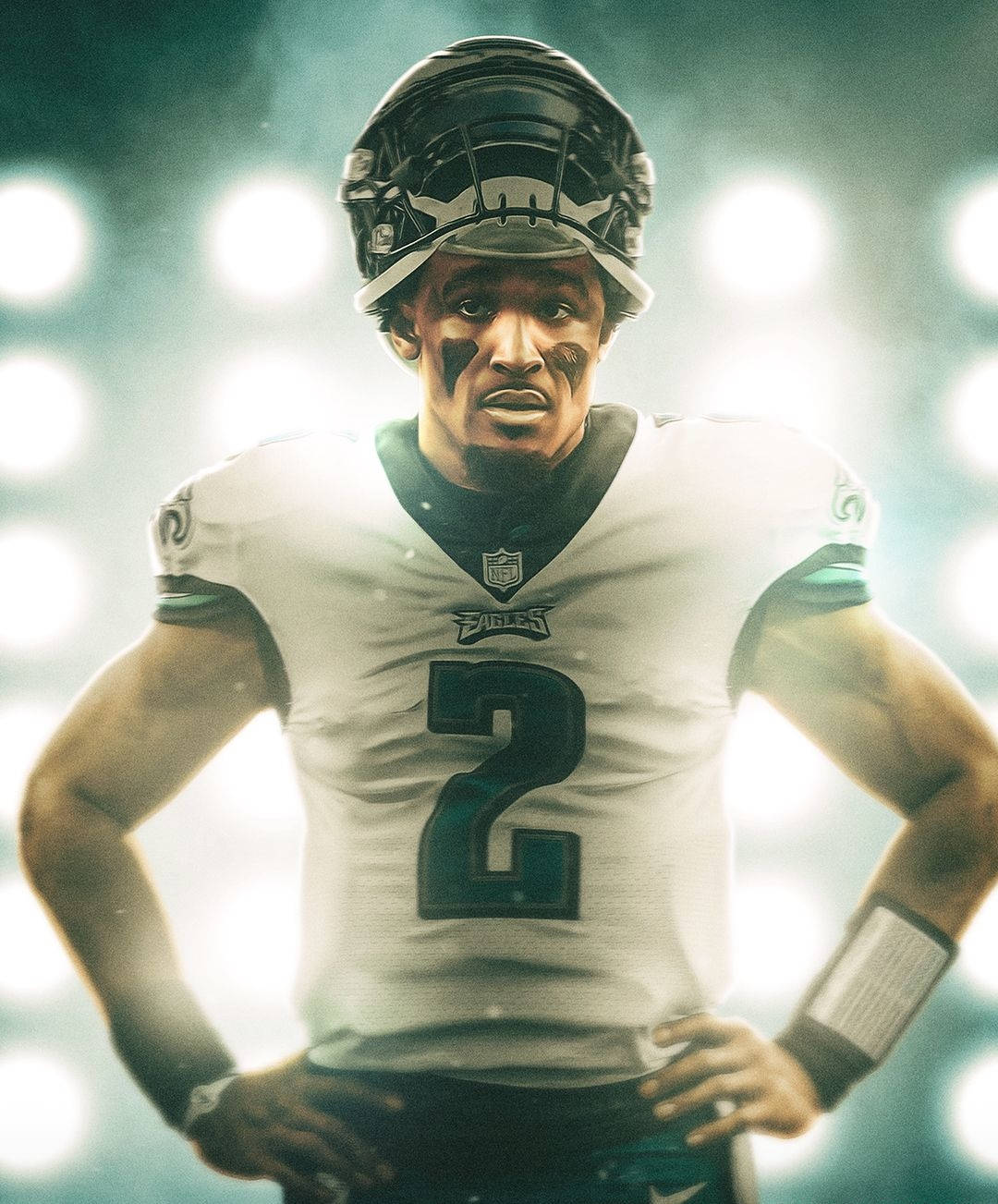 Jalen Hurts Eagles Player Background