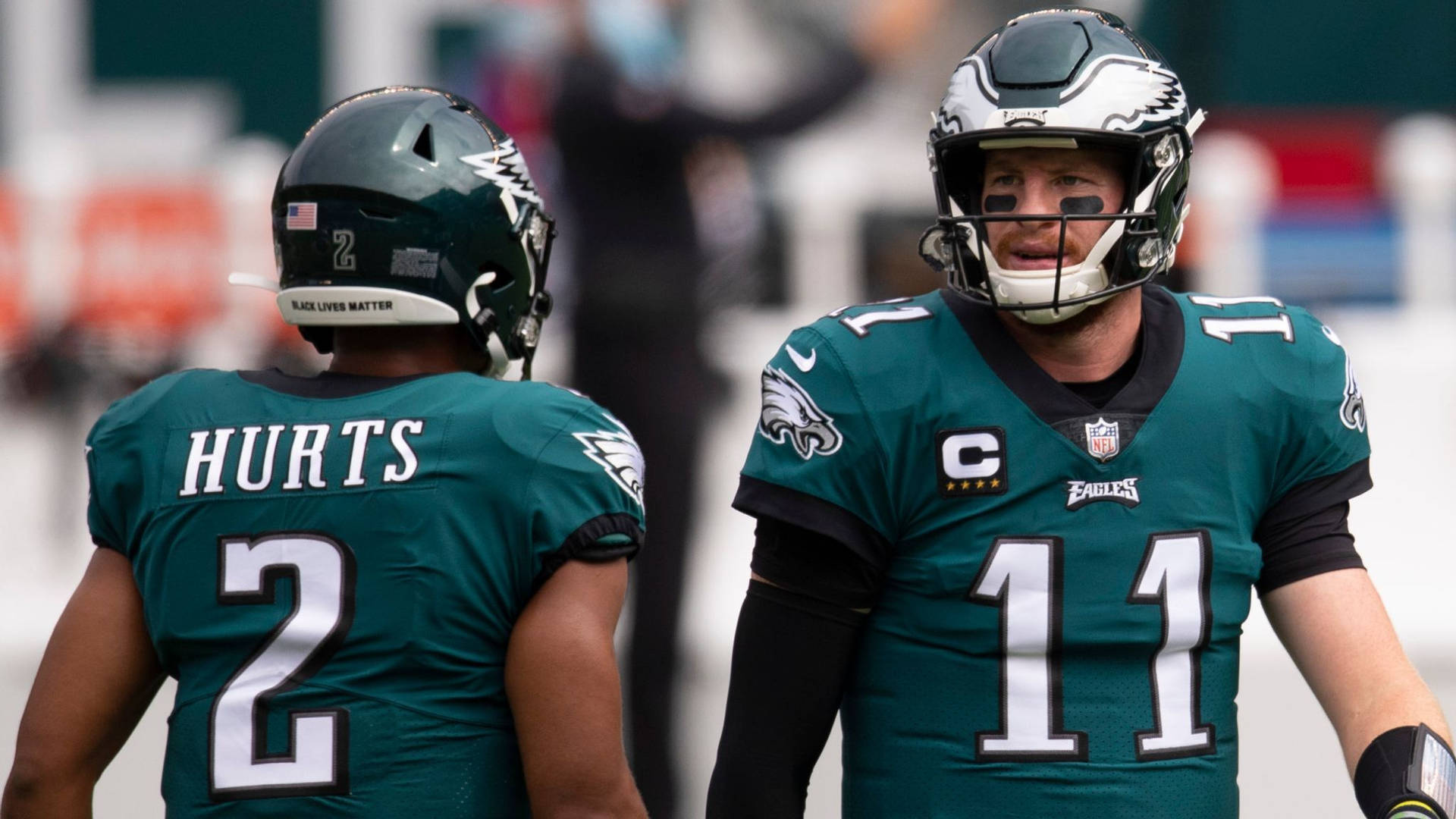 Jalen Hurts In Action With The Philadelphia Eagles