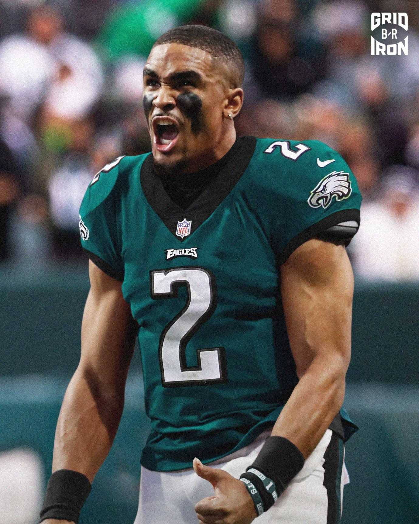 Jalen Hurts Leading The Philadelphia Eagles Background