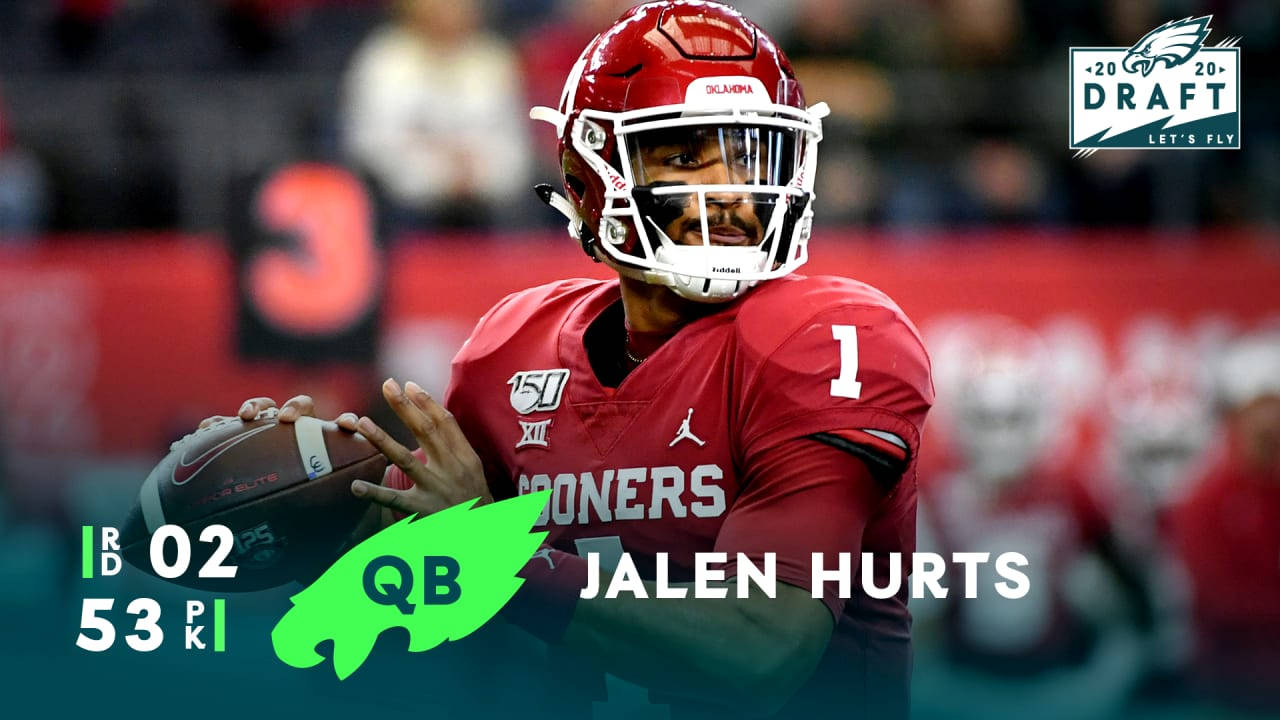 Jalen Hurts Playing Eagles Background