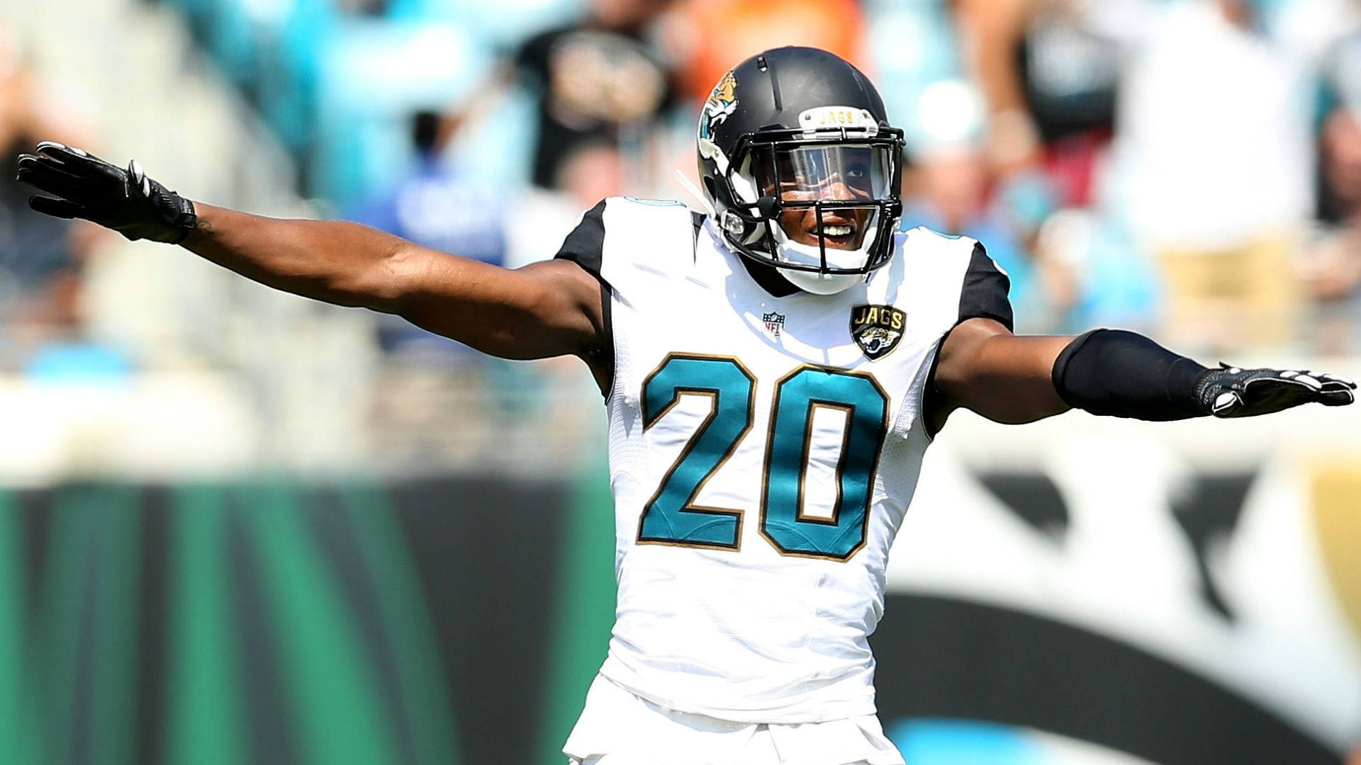 Jalen Ramsey Happy Pose Background