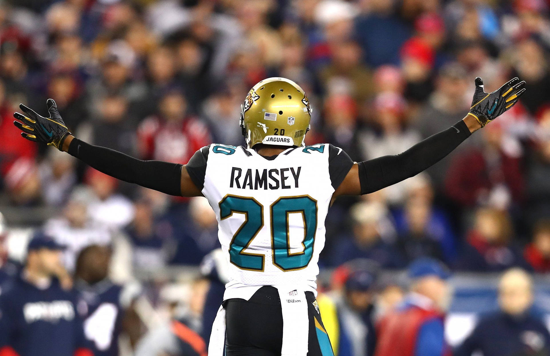 Jalen Ramsey Victory Pose Background