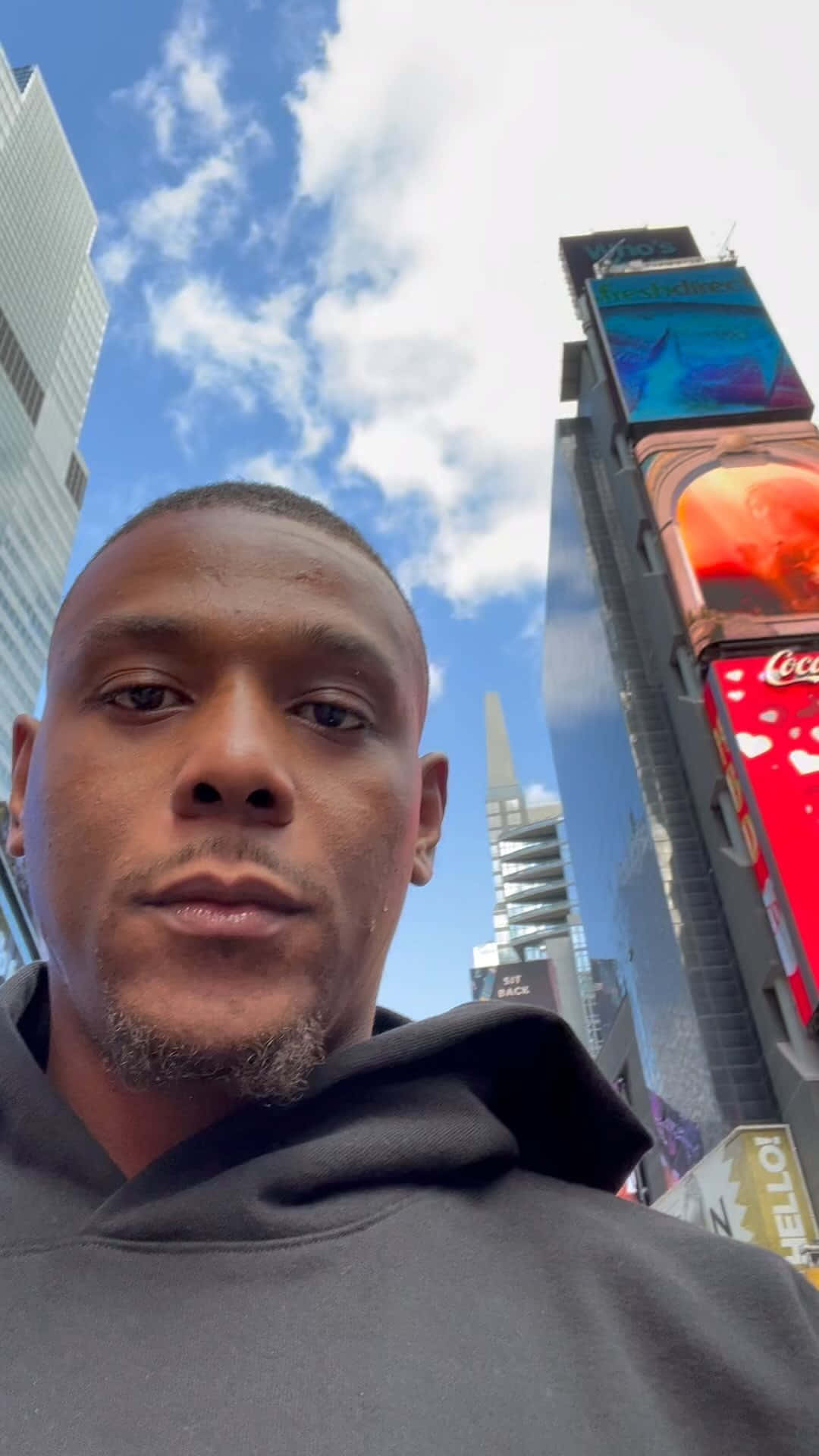 Jamahal Hill In New York City Background