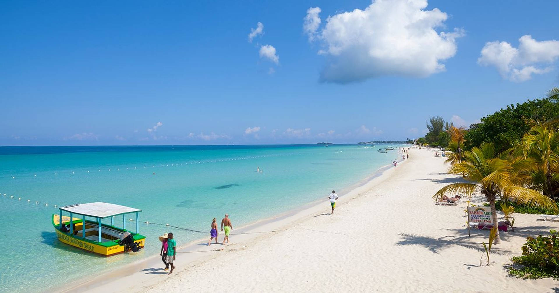 Jamaica Beach Tourism Background