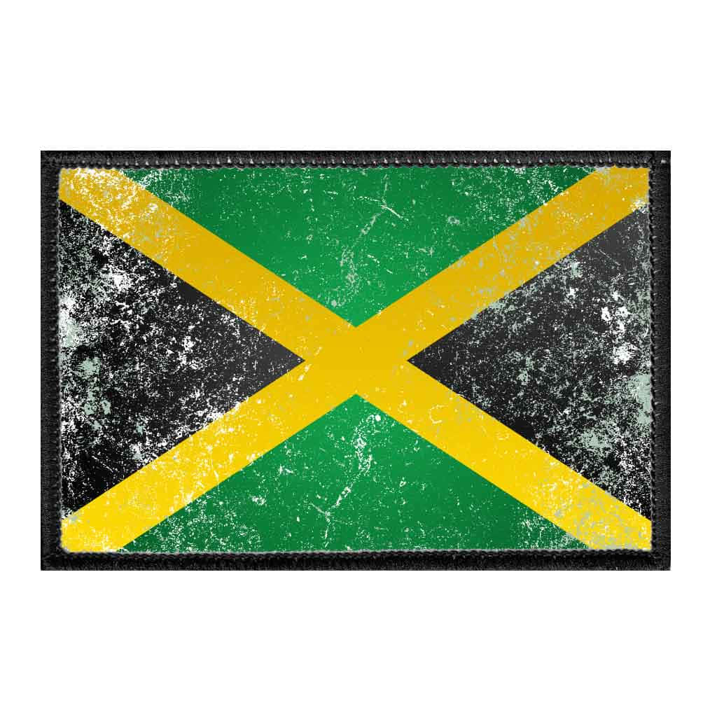 Jamaica Flag Grungy Texture Background