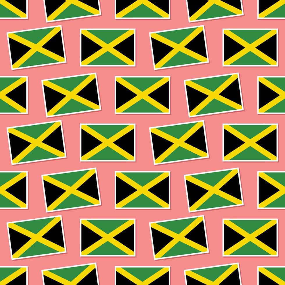Jamaica_ Flag_ Pattern_ Background Background