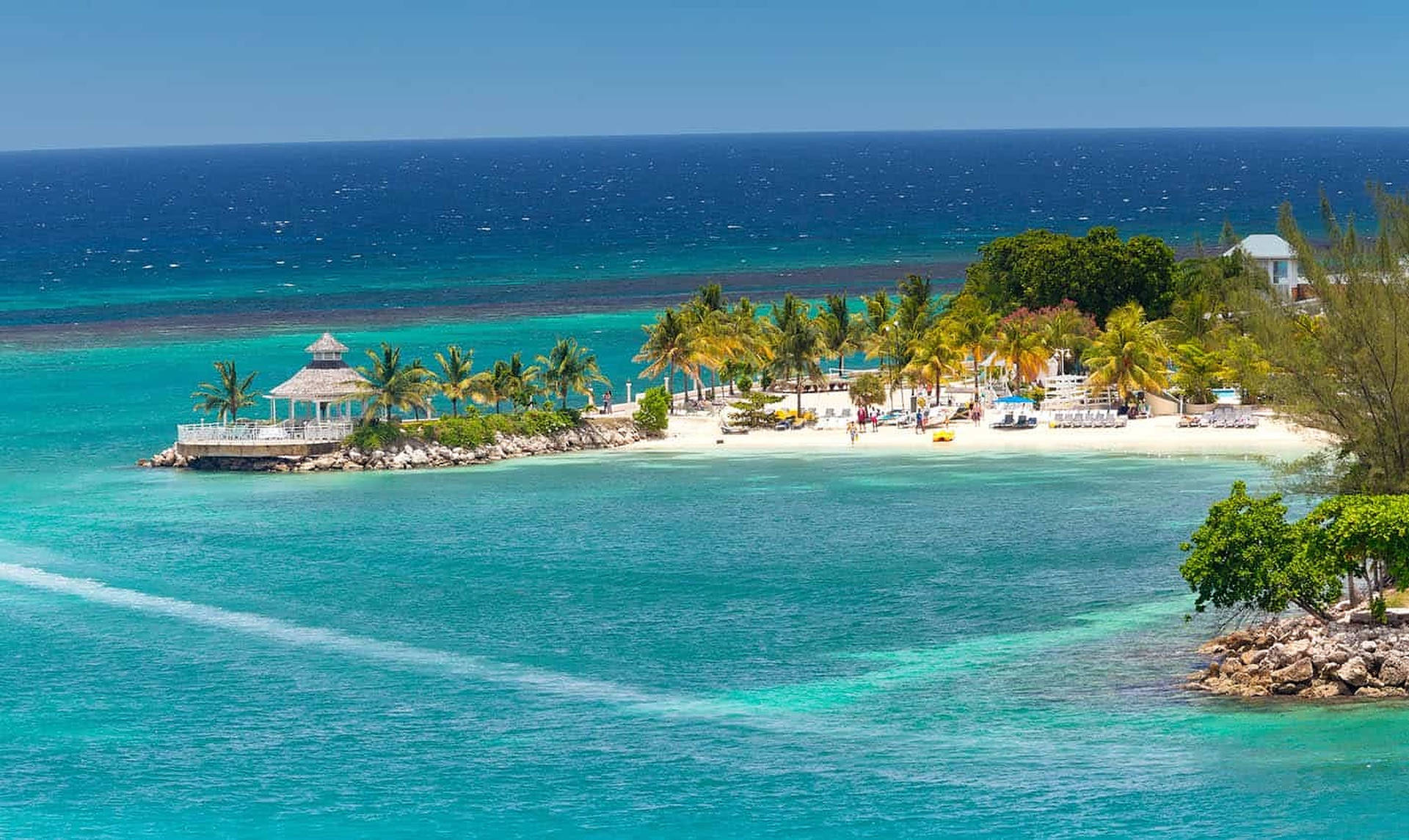 Jamaica Turquoise Beach Background
