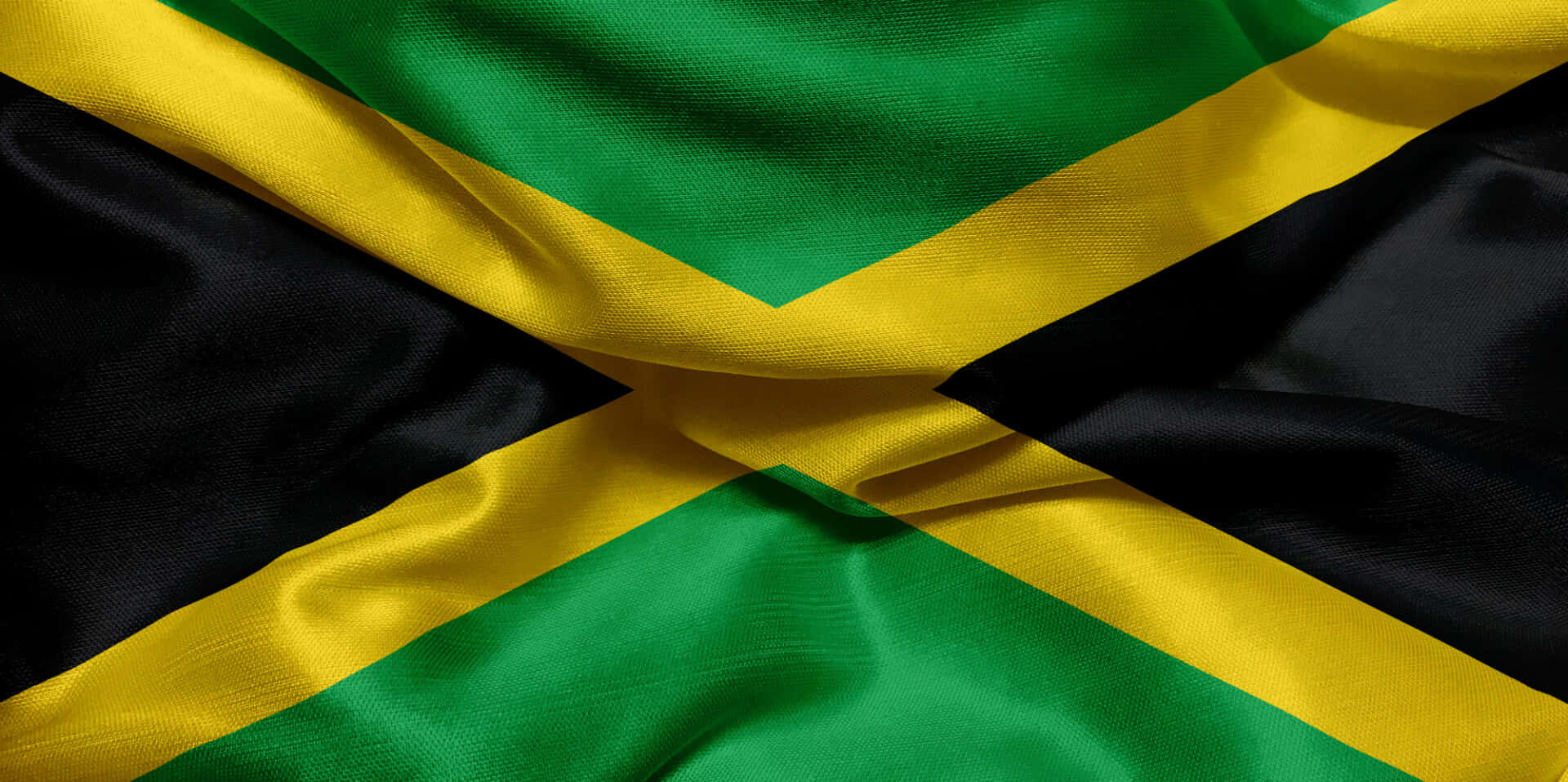 Jamaican Flag Closeup Background