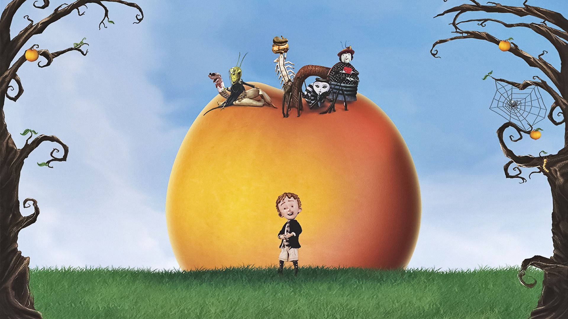 James And The Giant Peach Poster With Peach