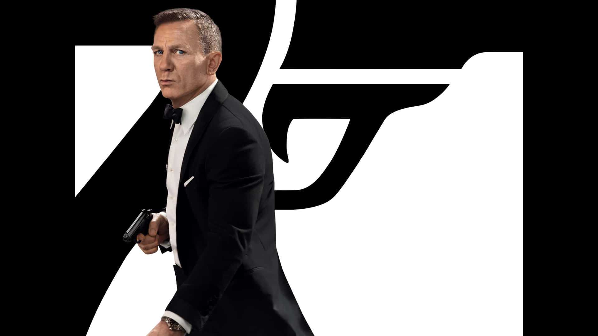 James Bond Iconic Pose4 K Background