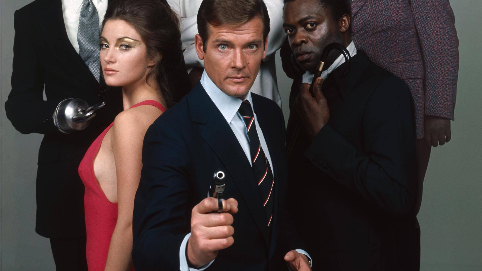 James Bond Movie Poster With Yaphet Kotto Background