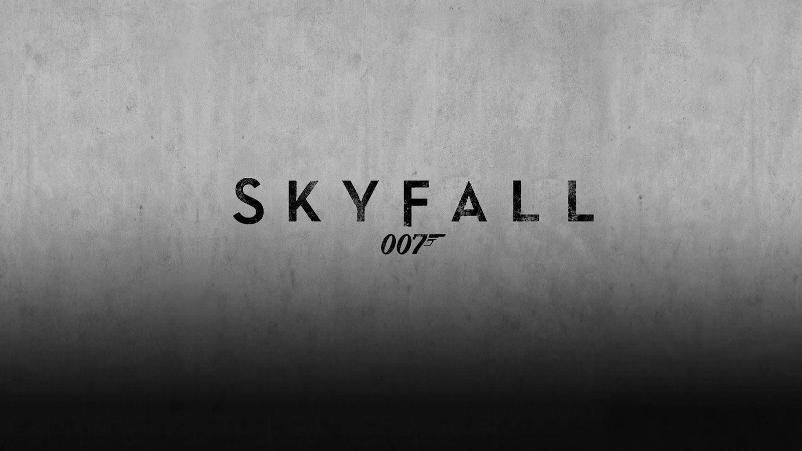 James Bond Skyfall Gray Poster Background