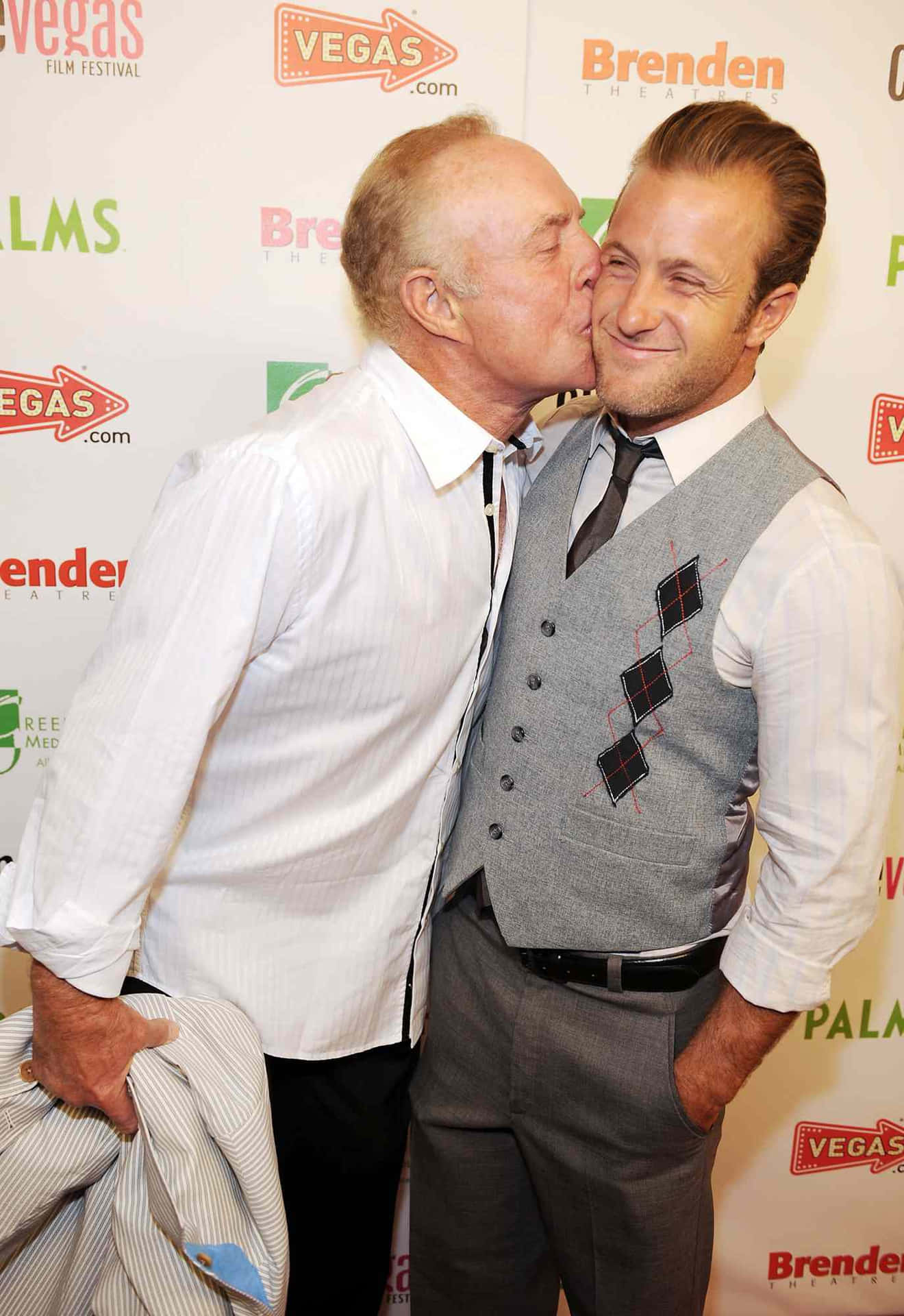 James Caan Kissing Scott Caan Background