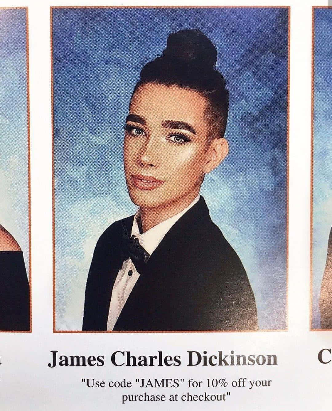 James Charles Dickinson's High School Yearbook Photo Background