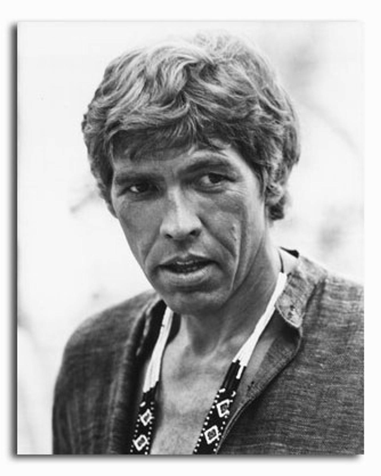 James Coburn In Geometric Printed Shirt