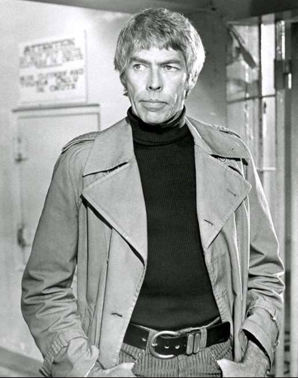 James Coburn In Silverfox Background