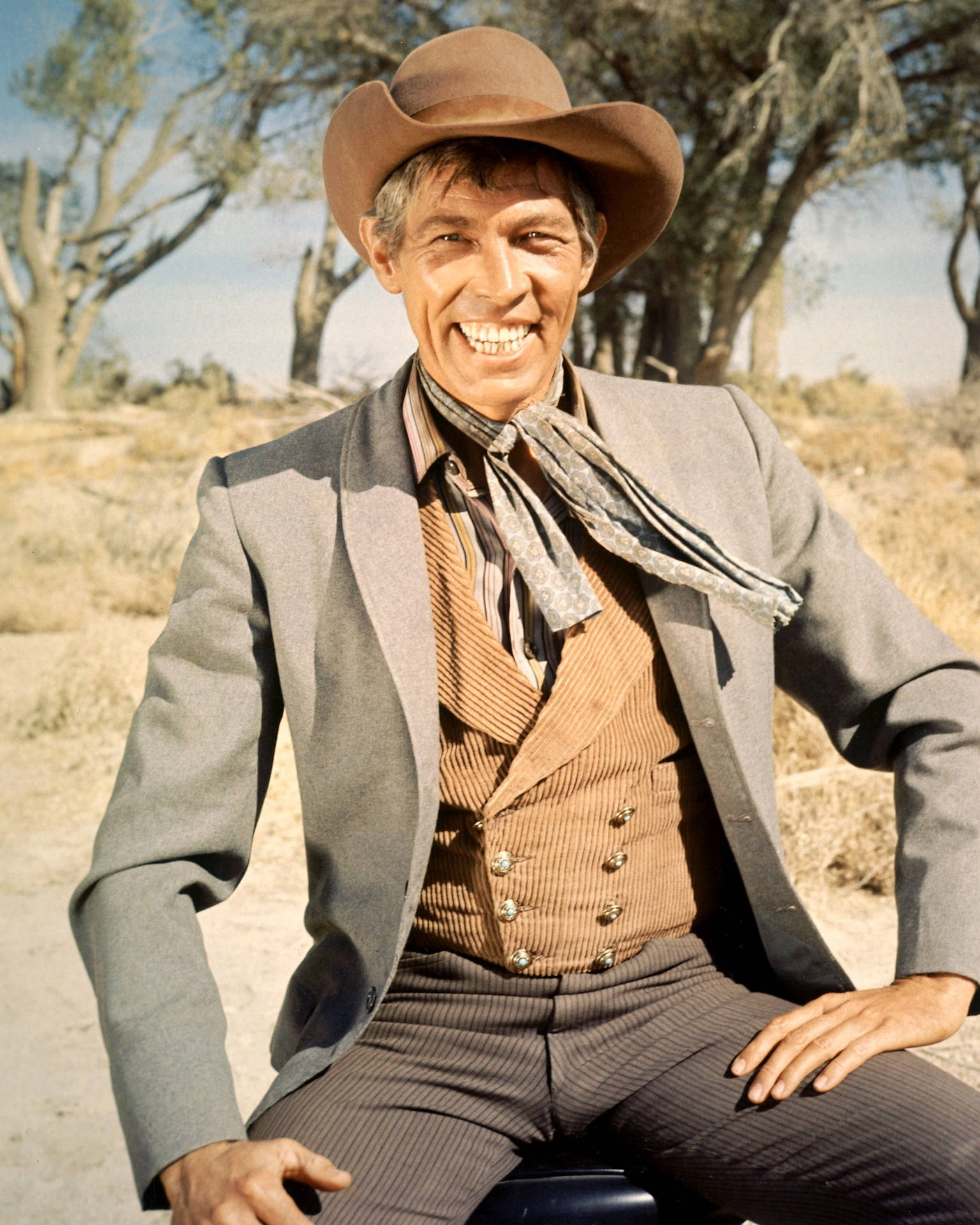 James Coburn In Western Costume