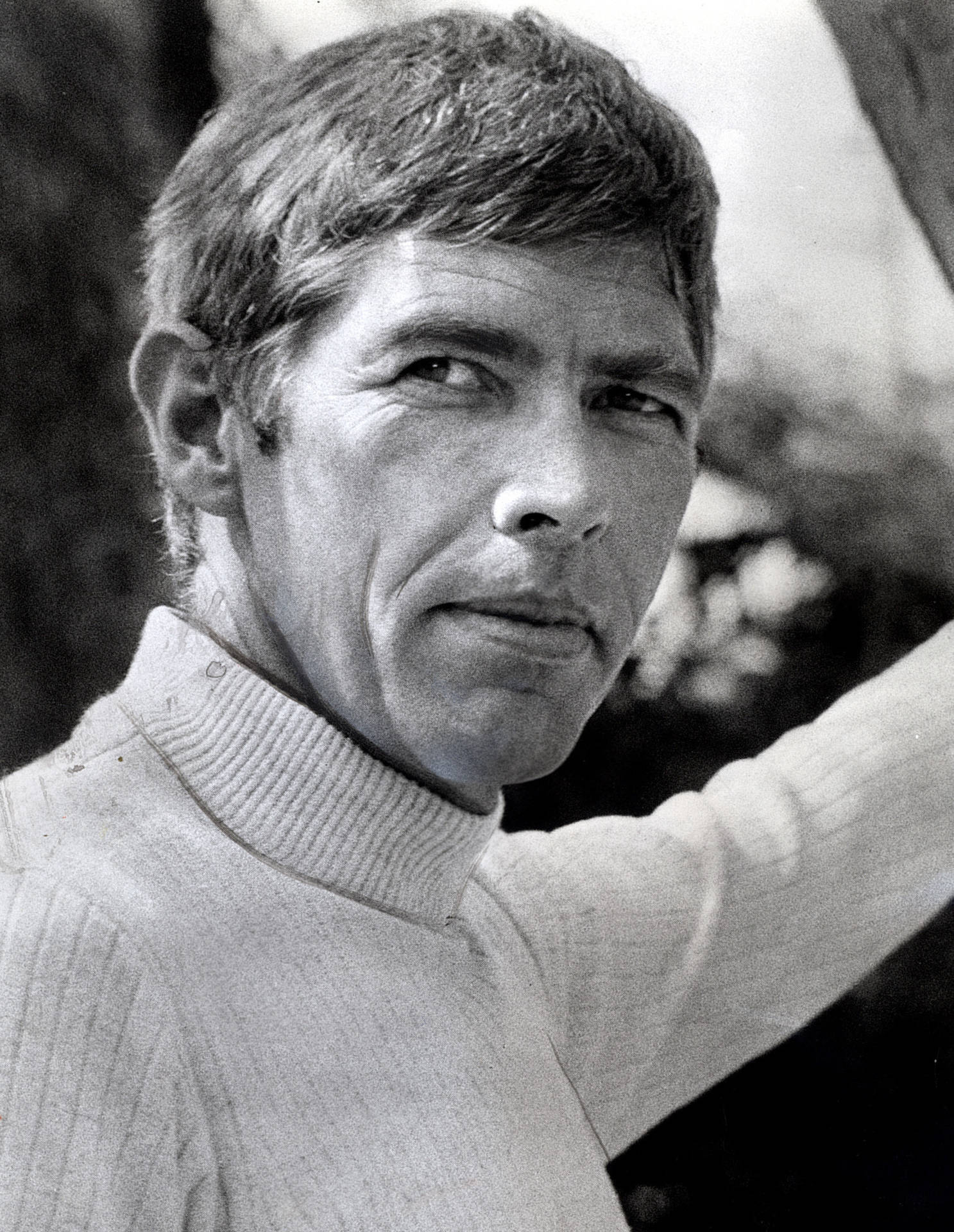 James Coburn Turtlneck Sweater Background