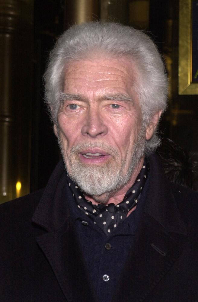 James Coburn Wearing A Scarf Background