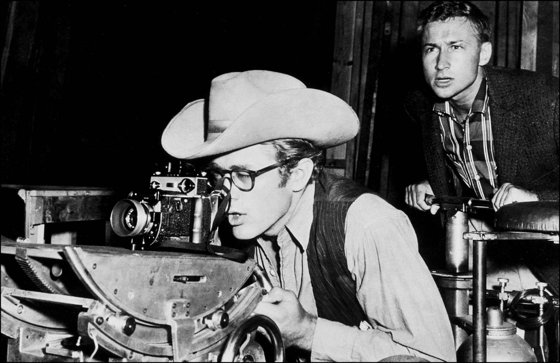 James Dean Behind The Camera Background