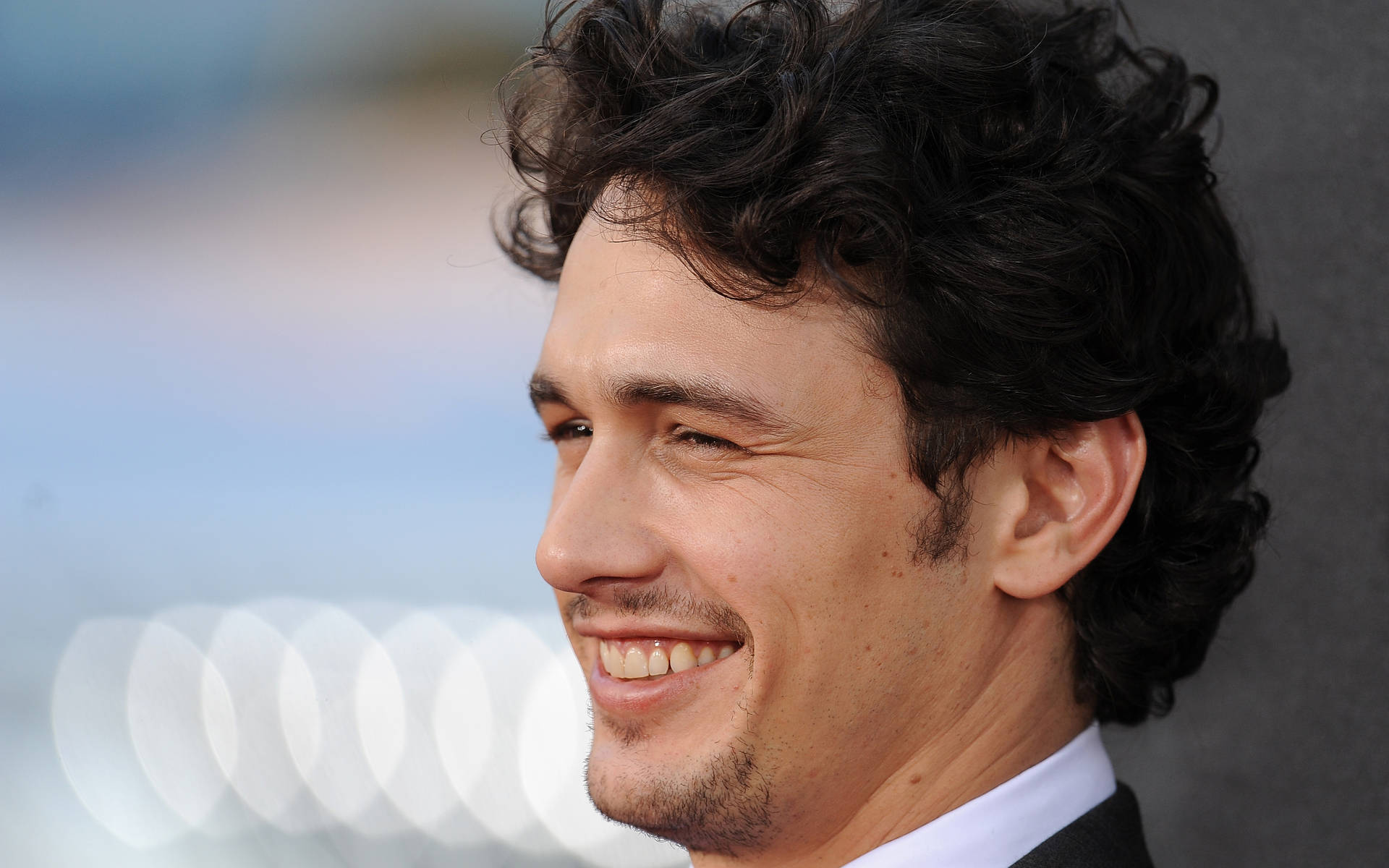 James Franco Candid Smiling Background