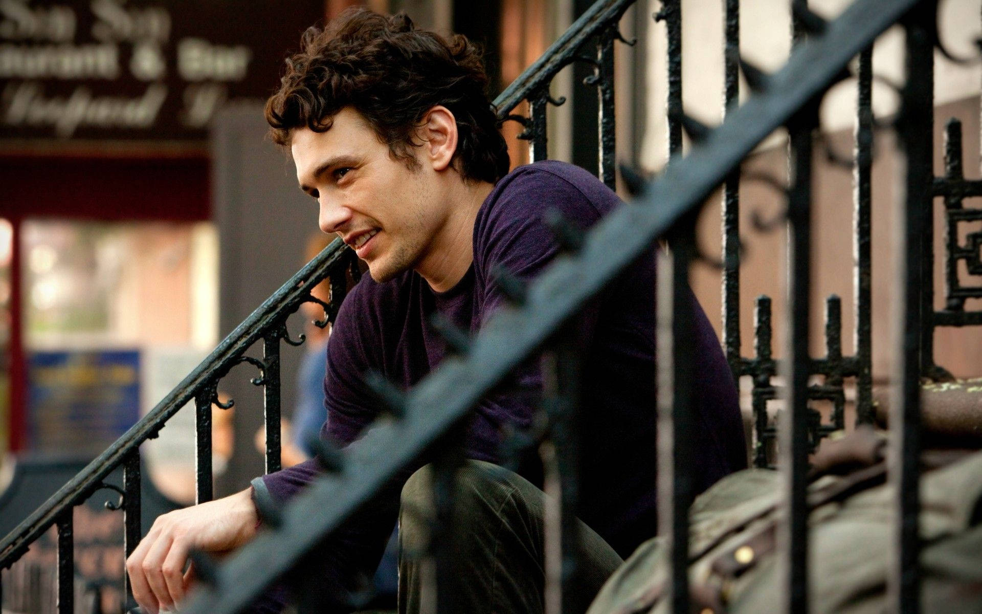 James Franco On A Porch