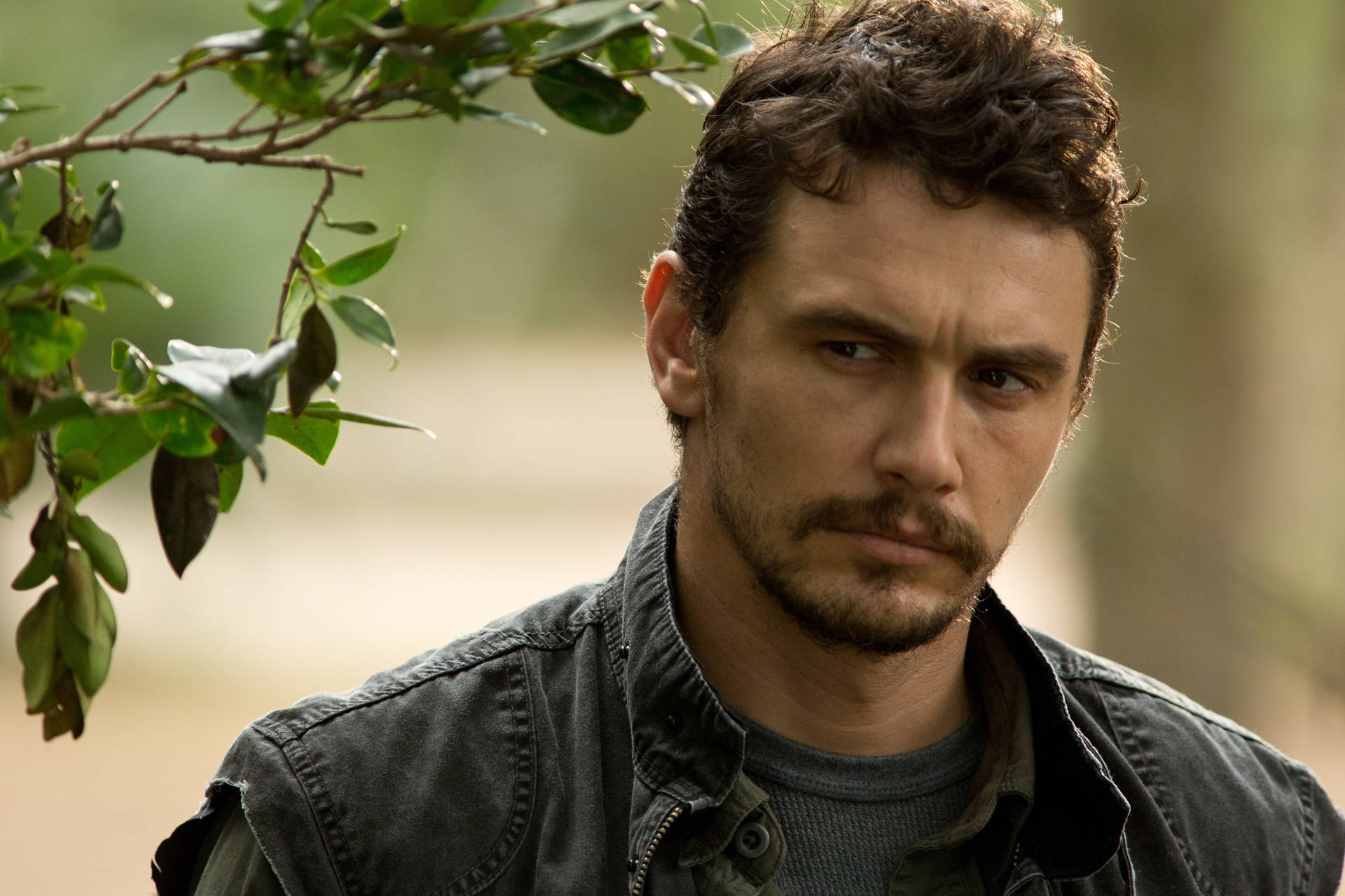 James Franco Serious Look Background