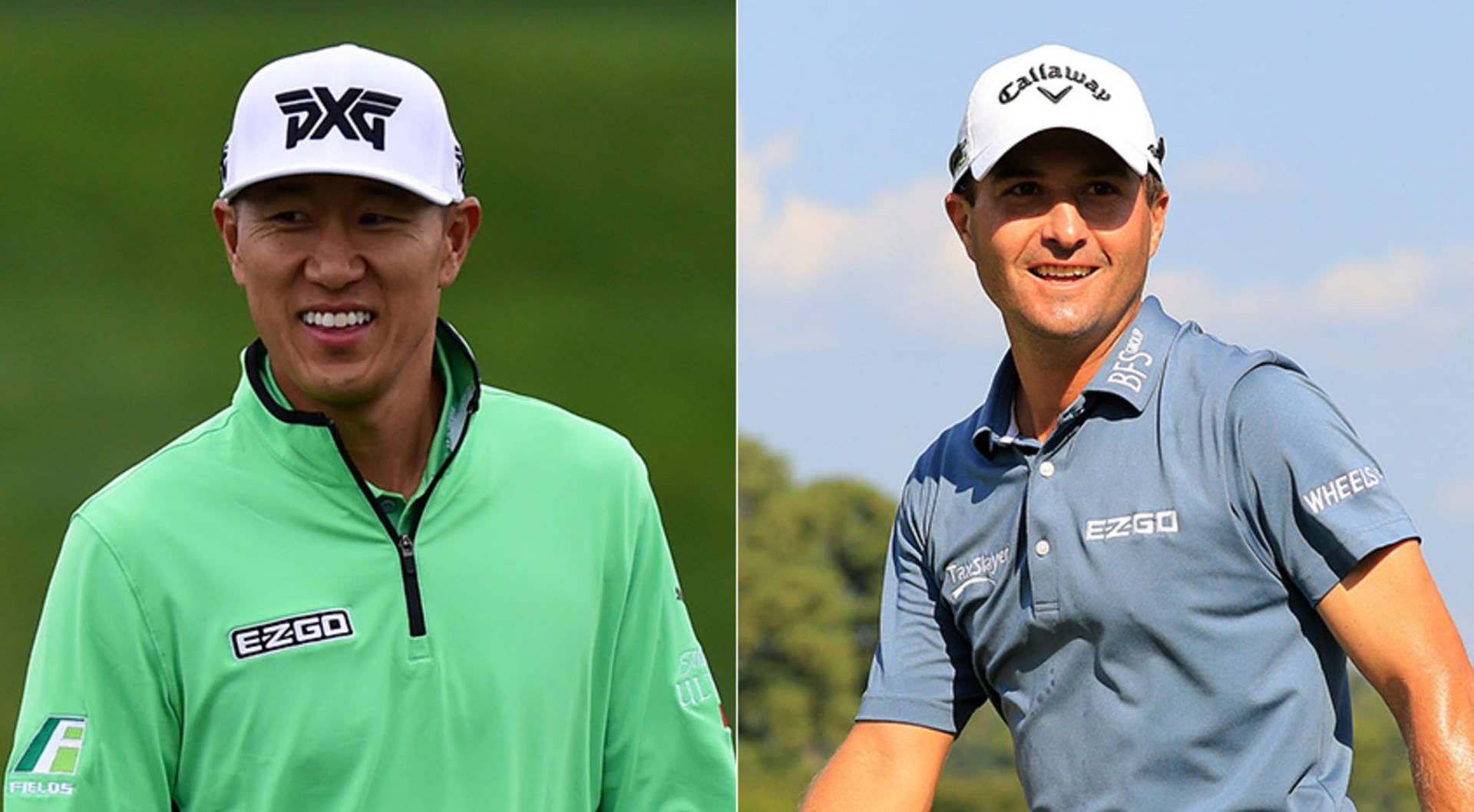 James Hahn And Kevin Kisner Smiling Background