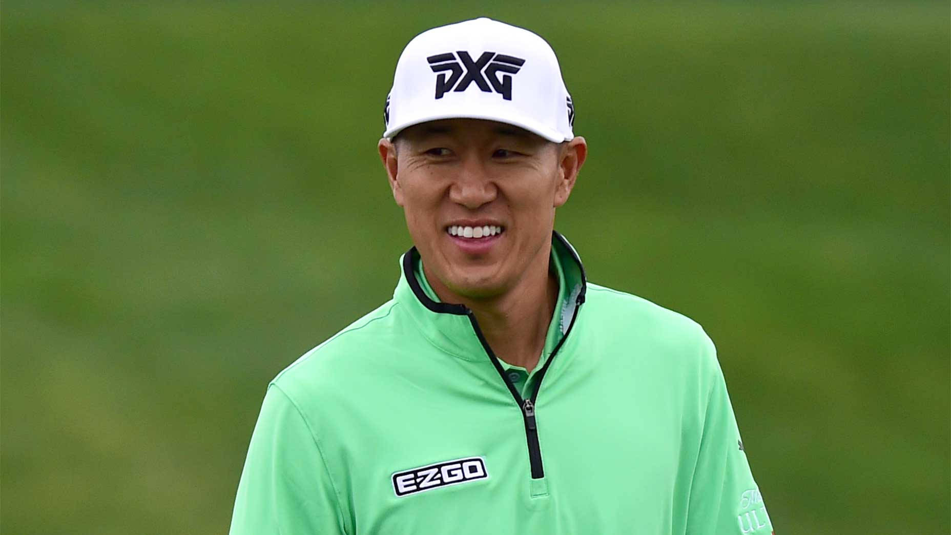 James Hahn Golf Player Smiling Background