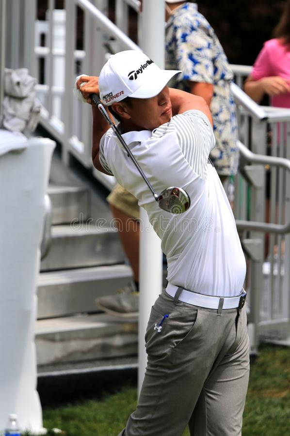 James Hahn Golf Swing Position Background